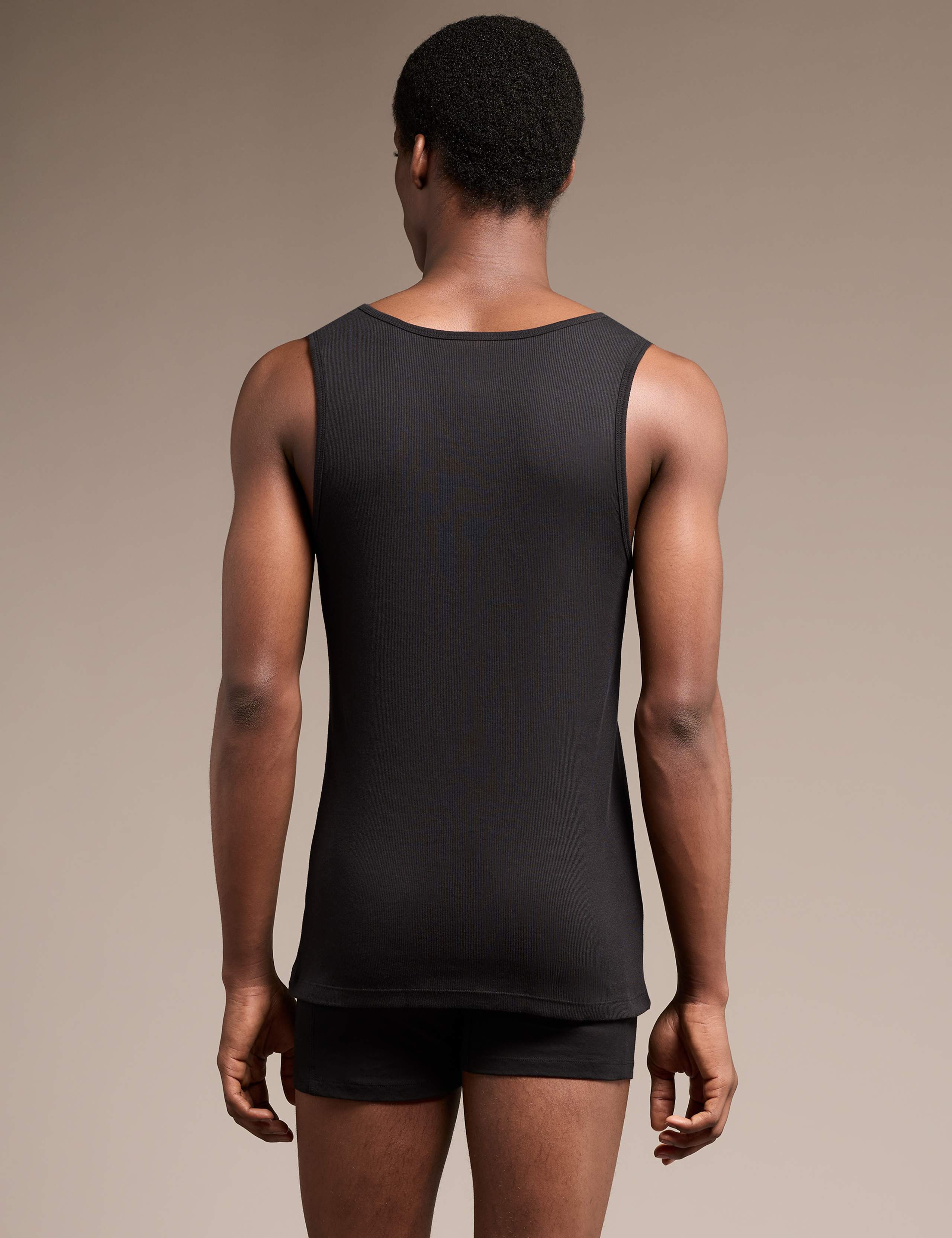 3 Pack Pure Cotton Vest Tops 3 of 6