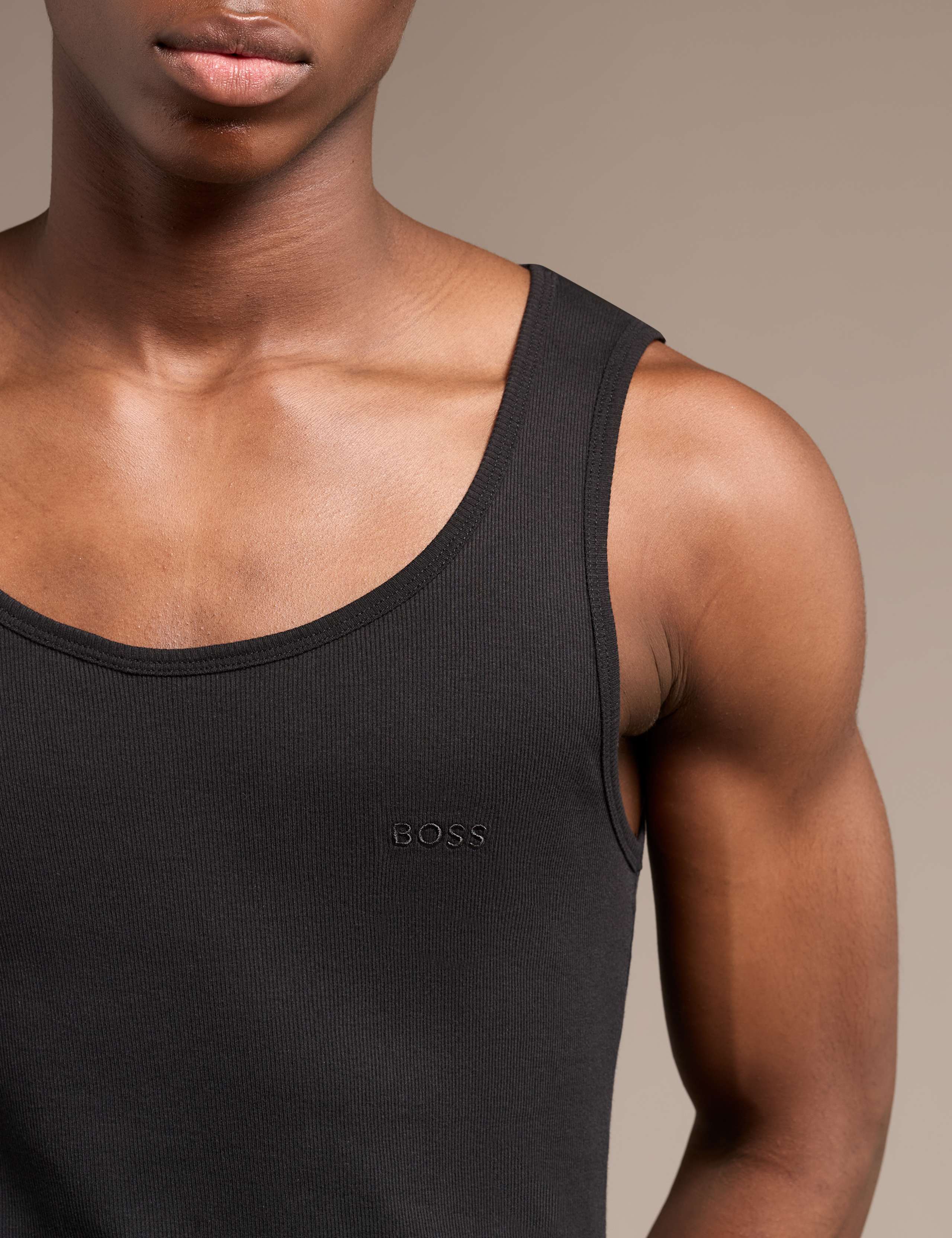 3 Pack Pure Cotton Vest Tops 4 of 6