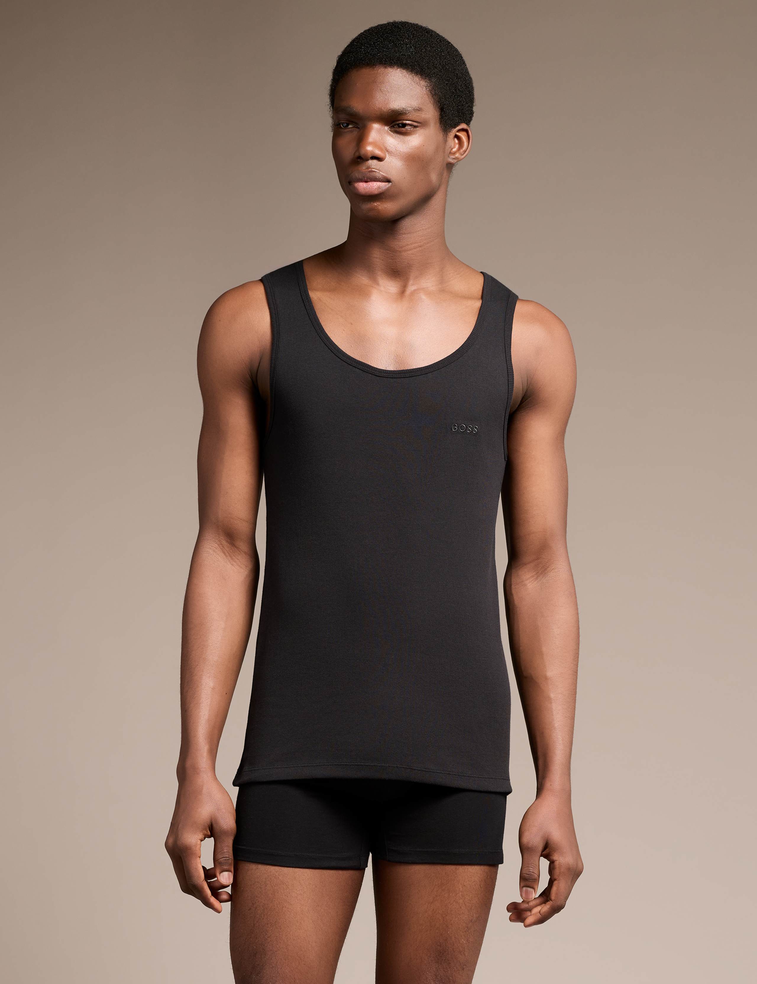 3 Pack Pure Cotton Vest Tops 5 of 6