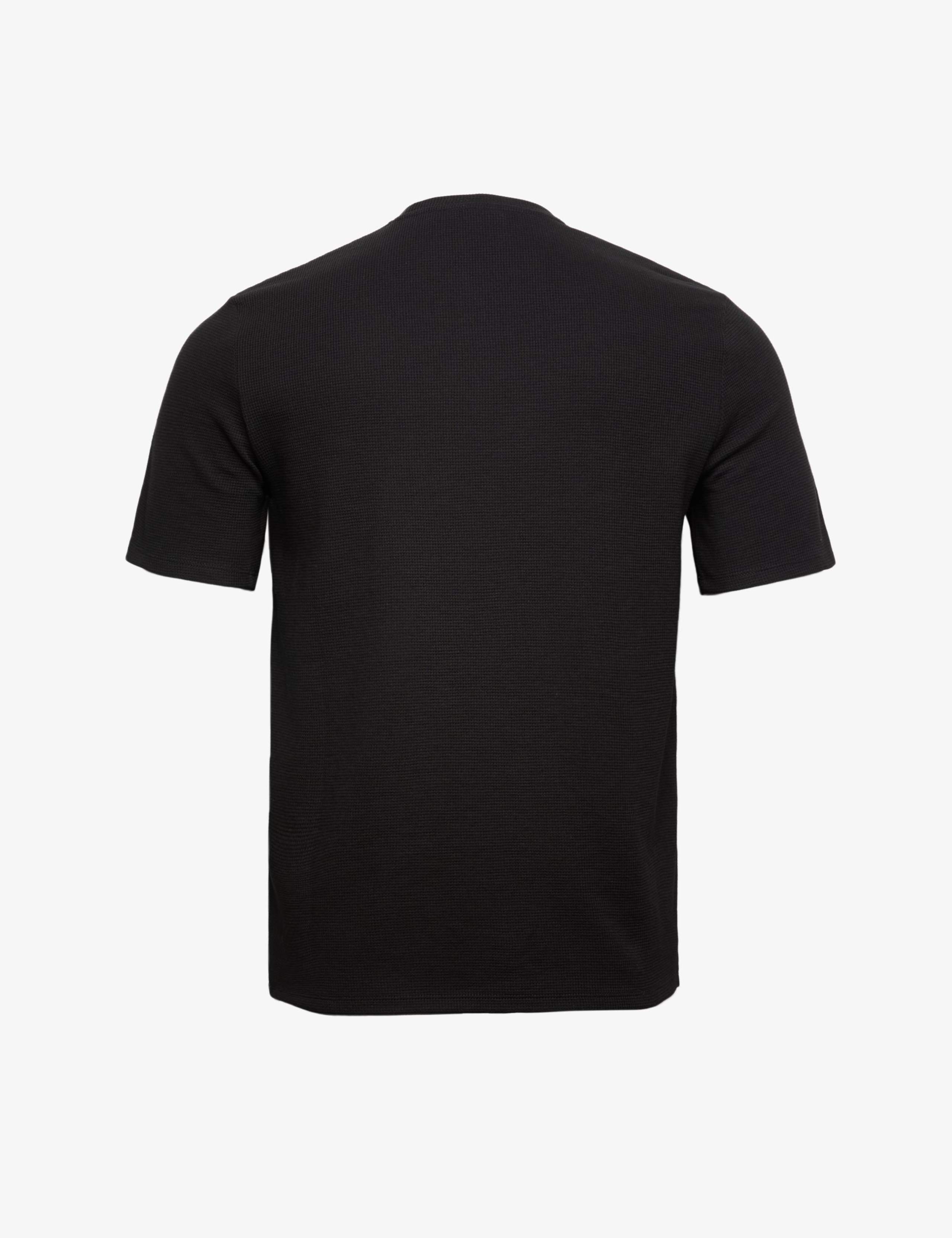 Cotton Rich Crew Neck Waffle T-Shirt 3 of 3