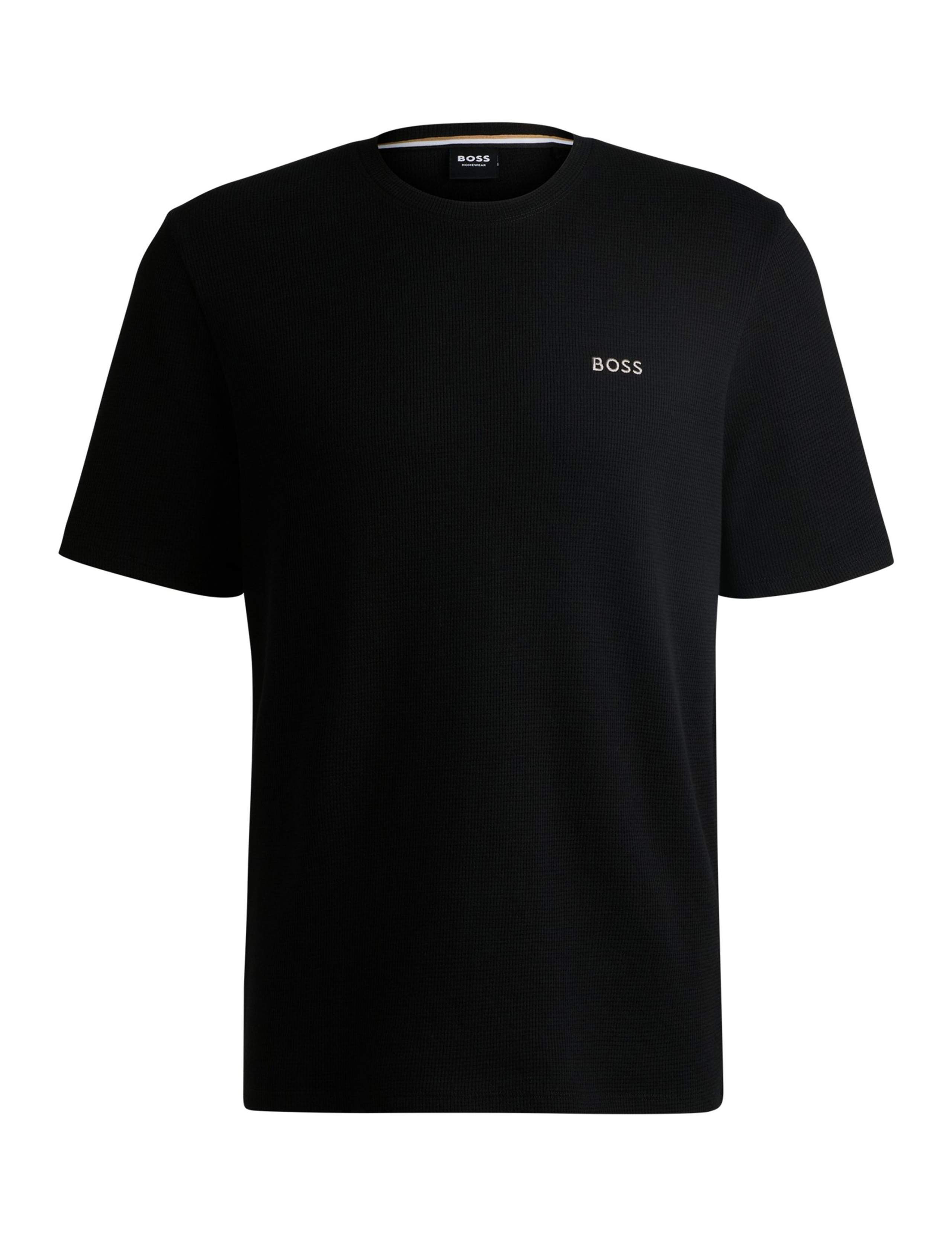 Cotton Rich Crew Neck Waffle T-Shirt 2 of 3