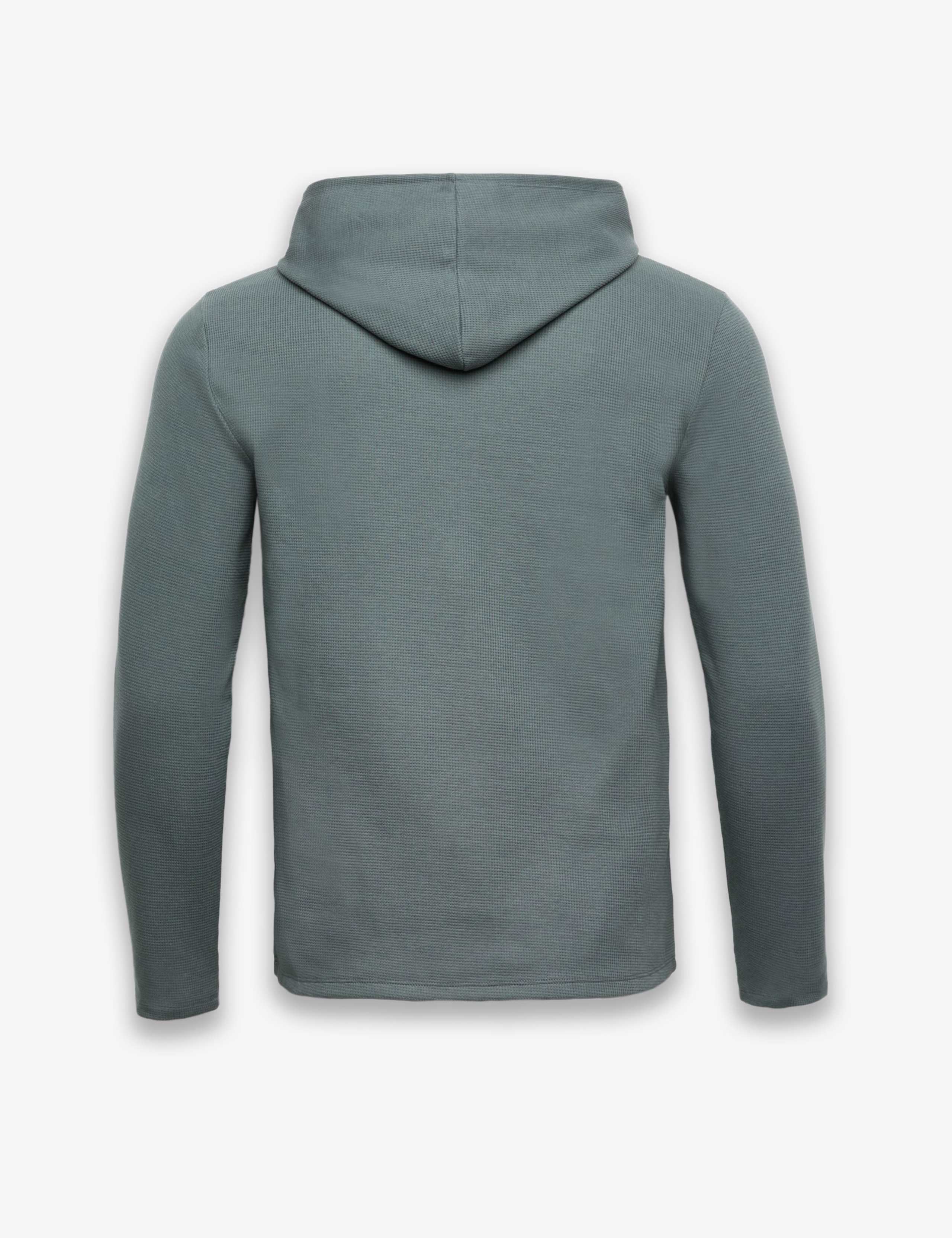 Cotton Rich Waffle Long Sleeve Hoodie 2 of 2