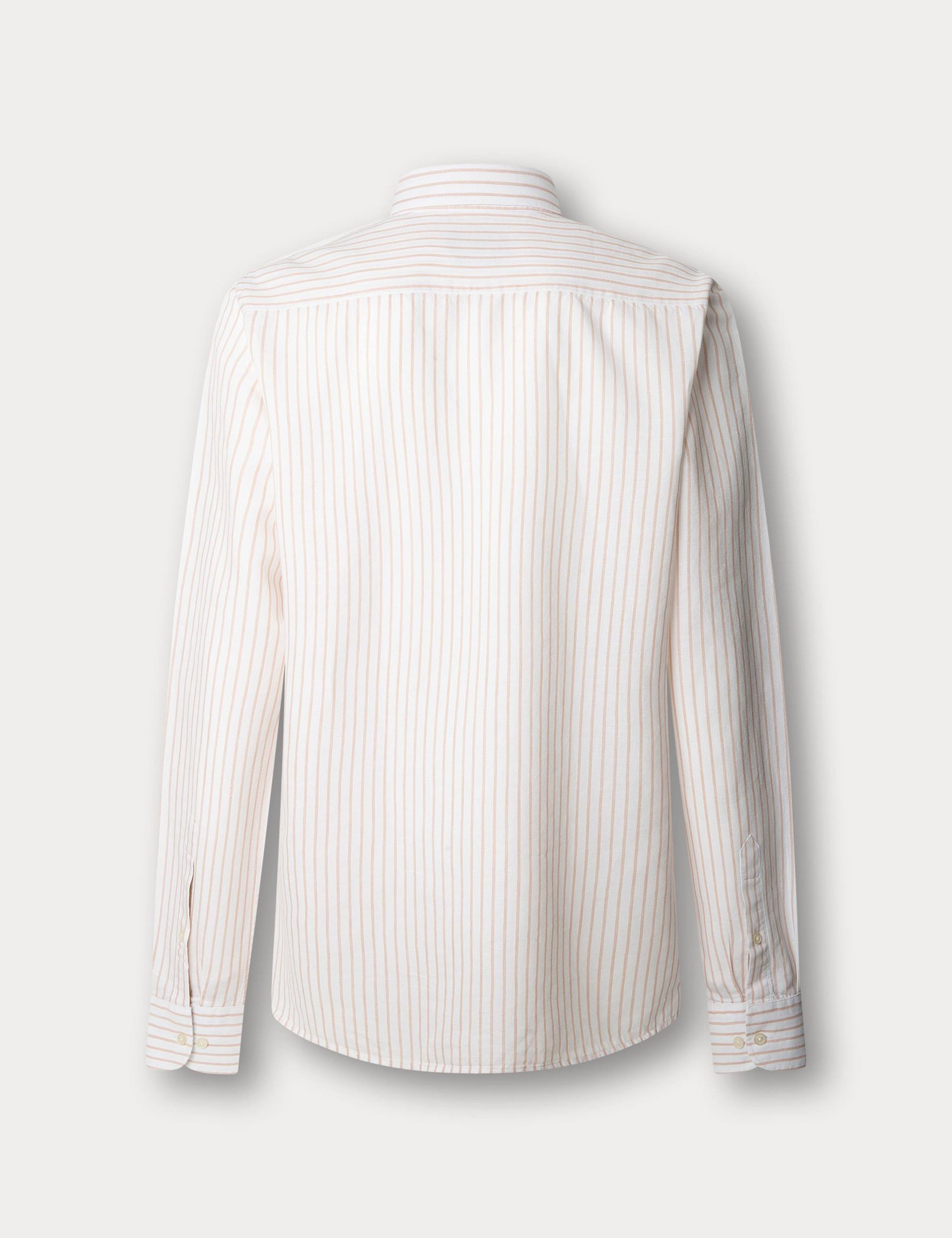 Tailored Fit Cotton Rich Striped Shirt 6 of 11