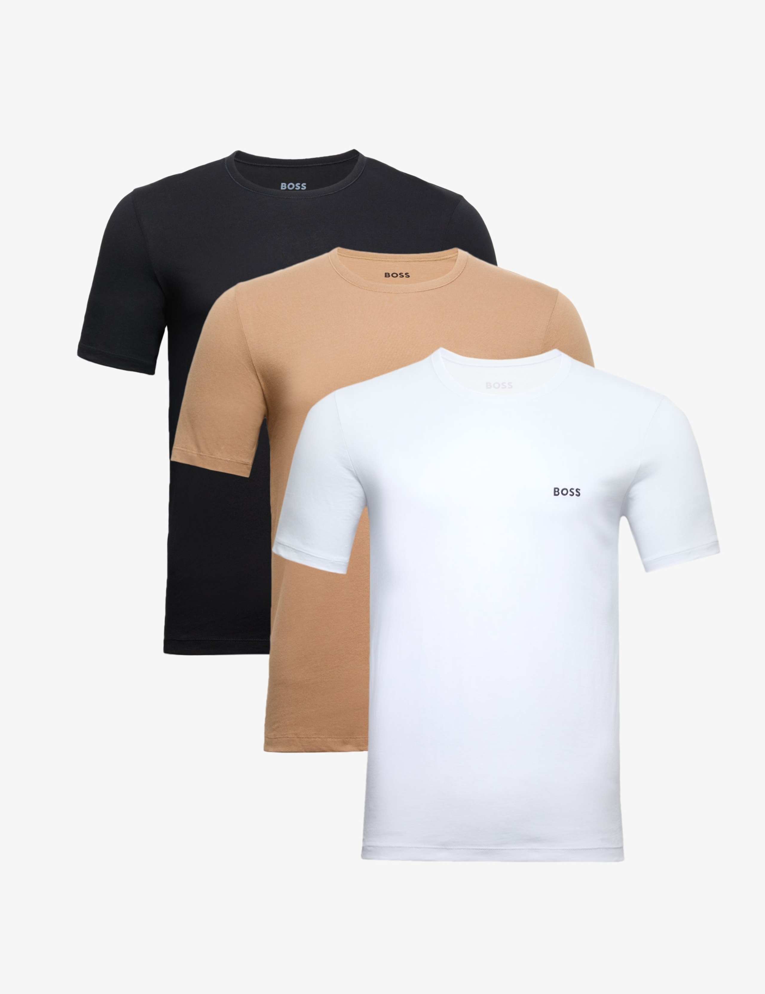3 Pack Pure Cotton Crew Neck T-Shirts 1 of 2