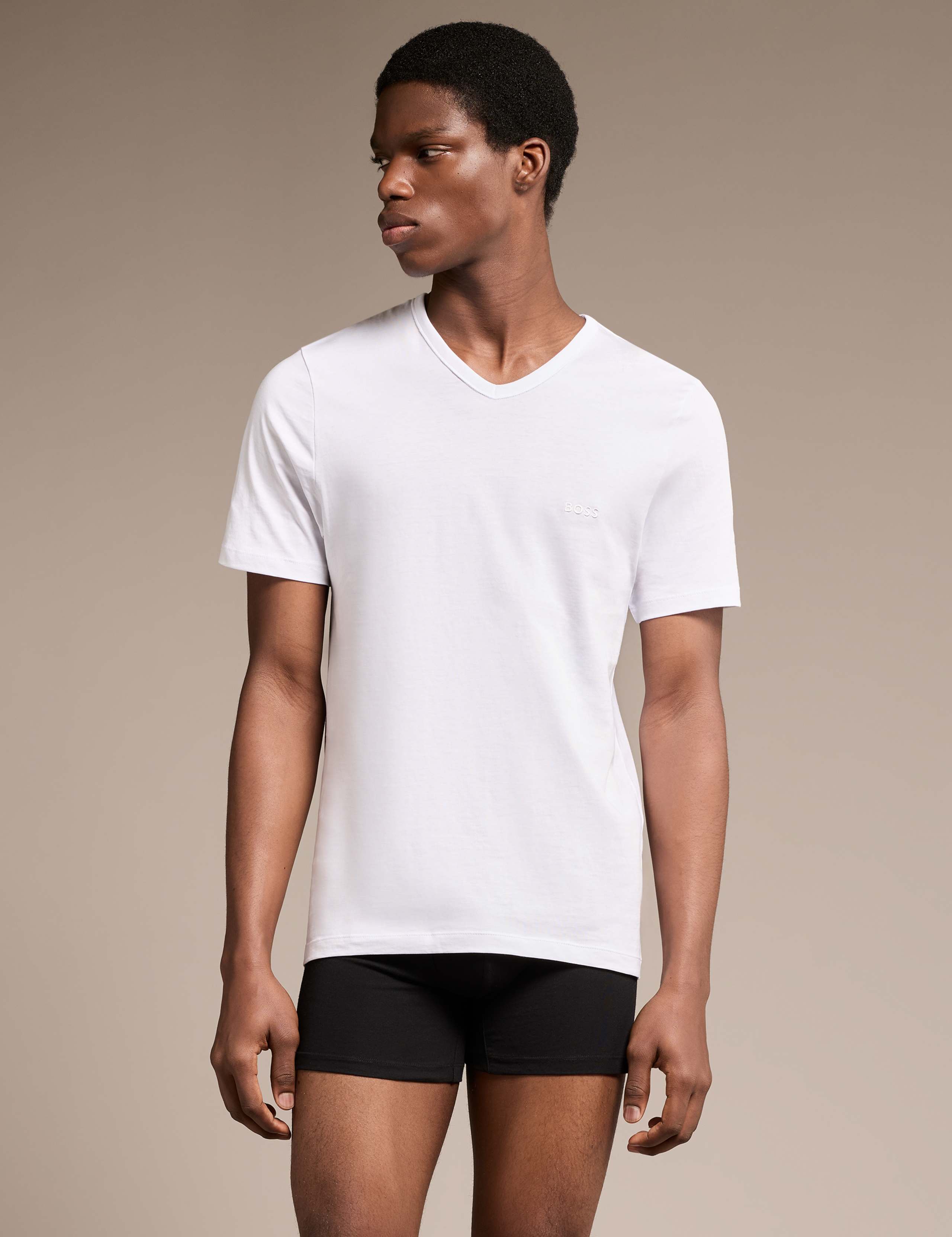 3 Pack Pure Cotton V-Neck T-Shirts 2 of 5