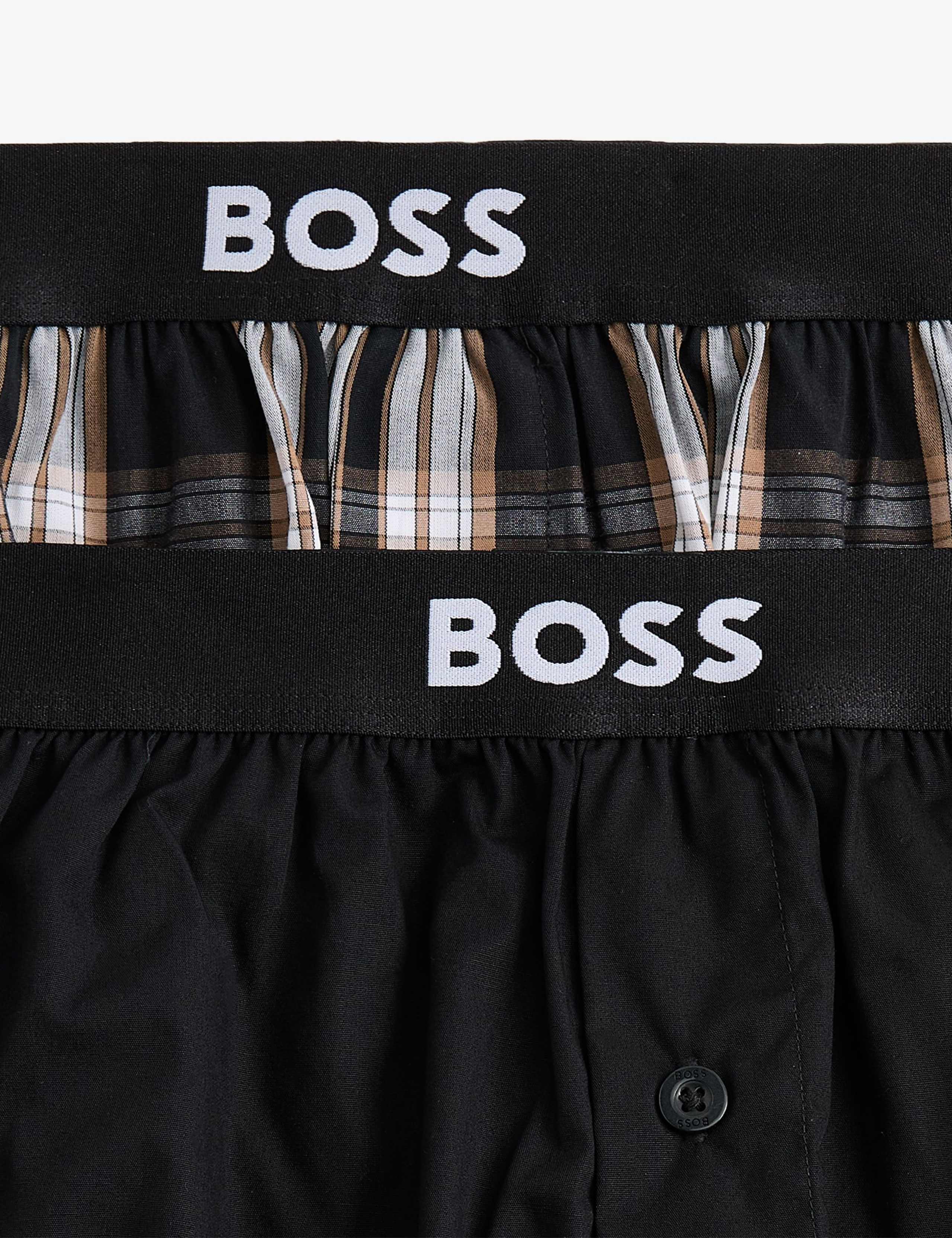 2 Pack Pure Cotton Checked Woven Boxers 2 of 2