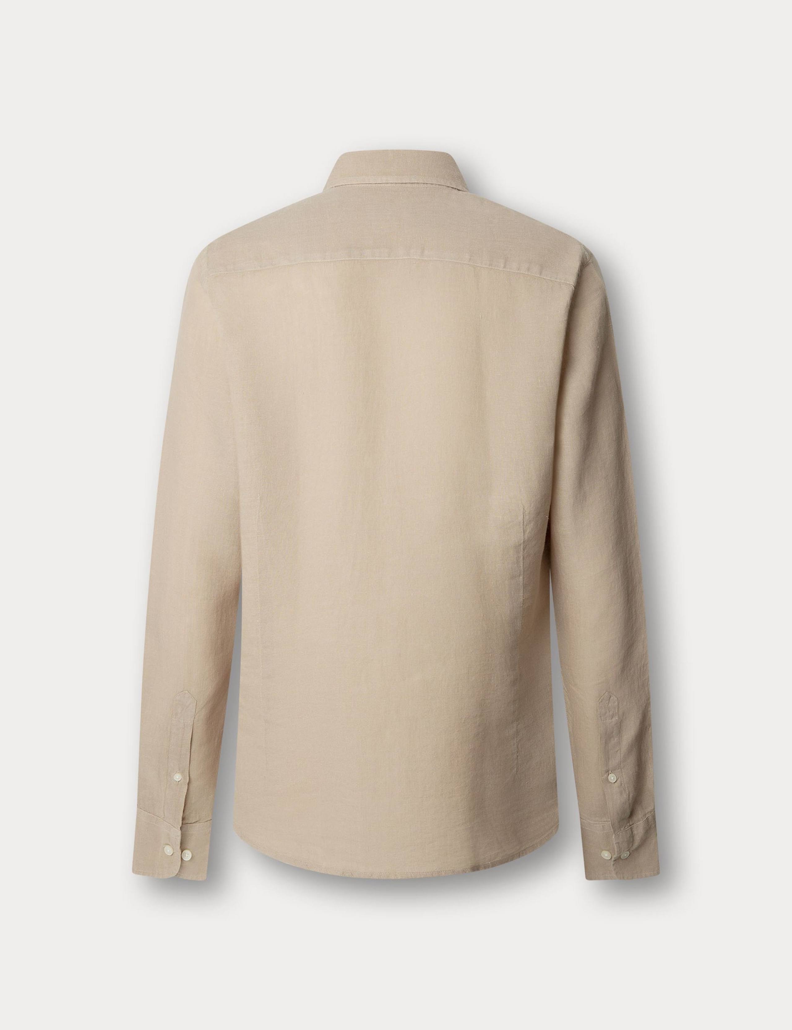 Slim Fit Pure Linen Shirt 5 of 9