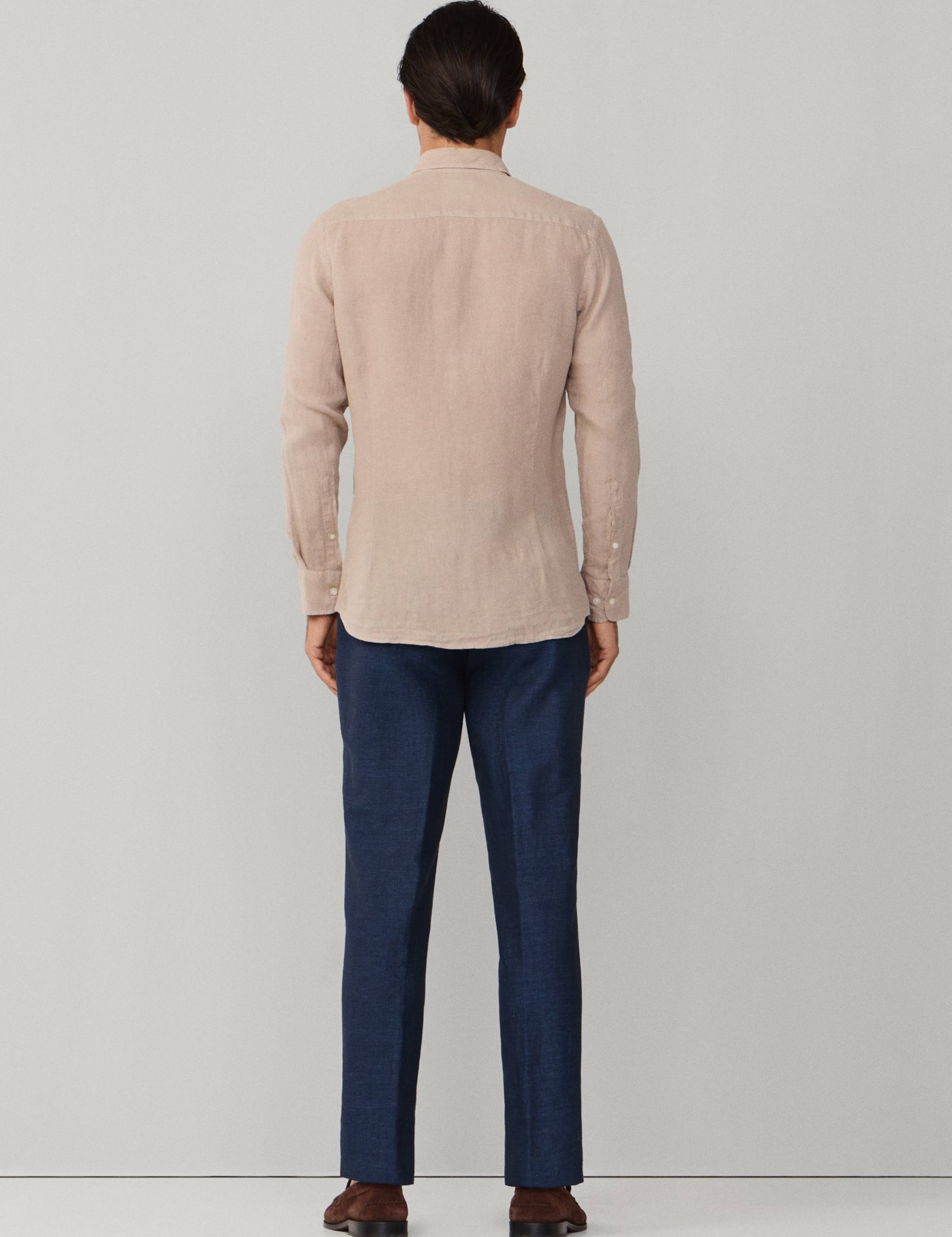 Slim Fit Pure Linen Shirt 9 of 9