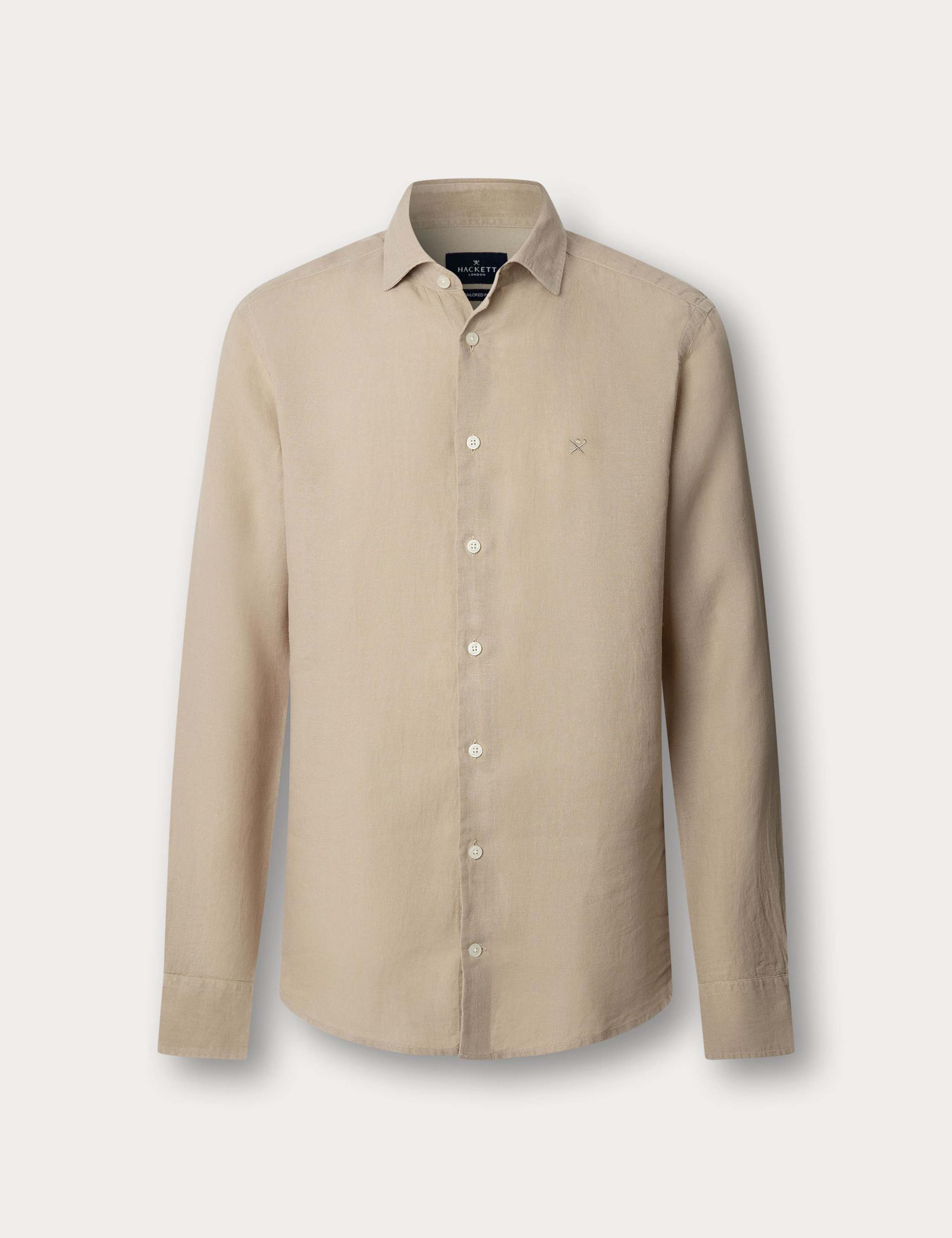 Slim Fit Pure Linen Shirt 2 of 9