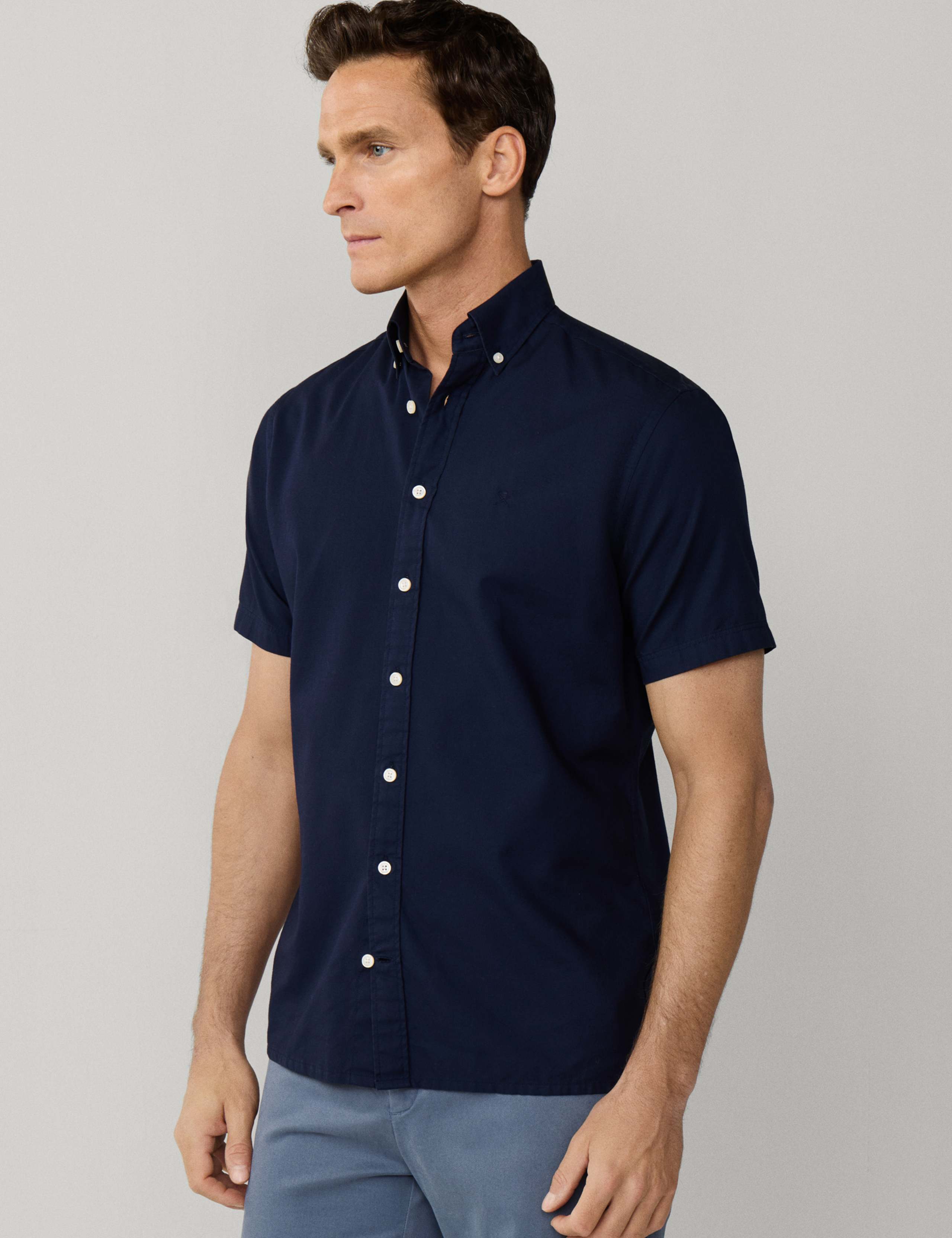 Pure Cotton Short Sleeve Oxford Shirt 4 of 7