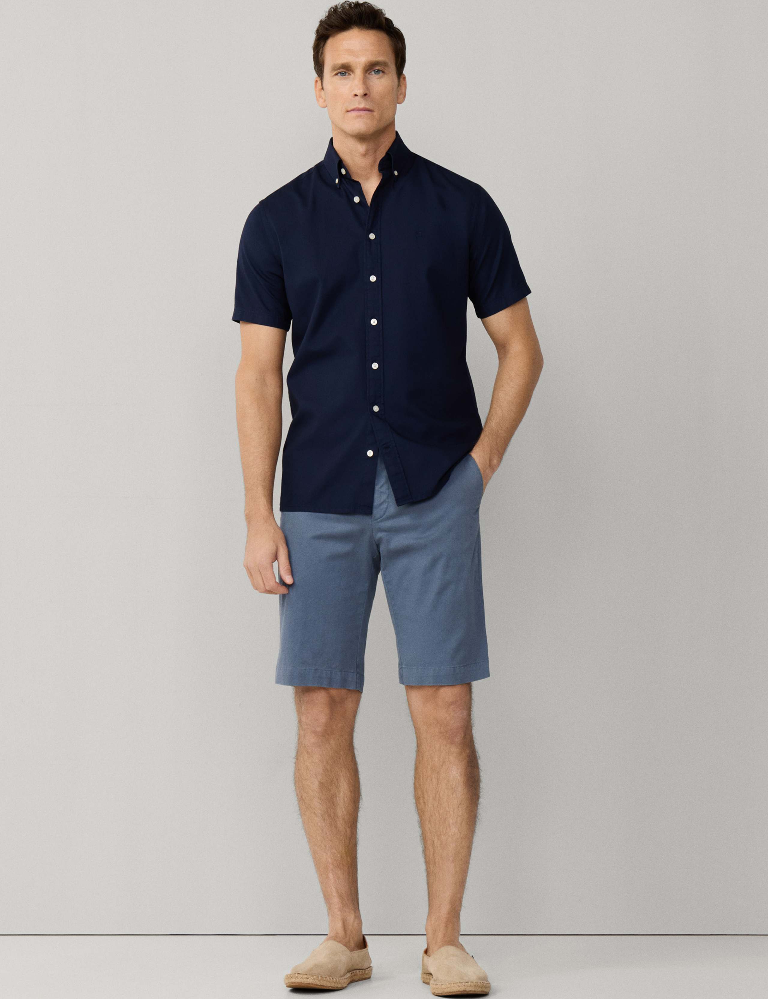 Pure Cotton Short Sleeve Oxford Shirt 6 of 7
