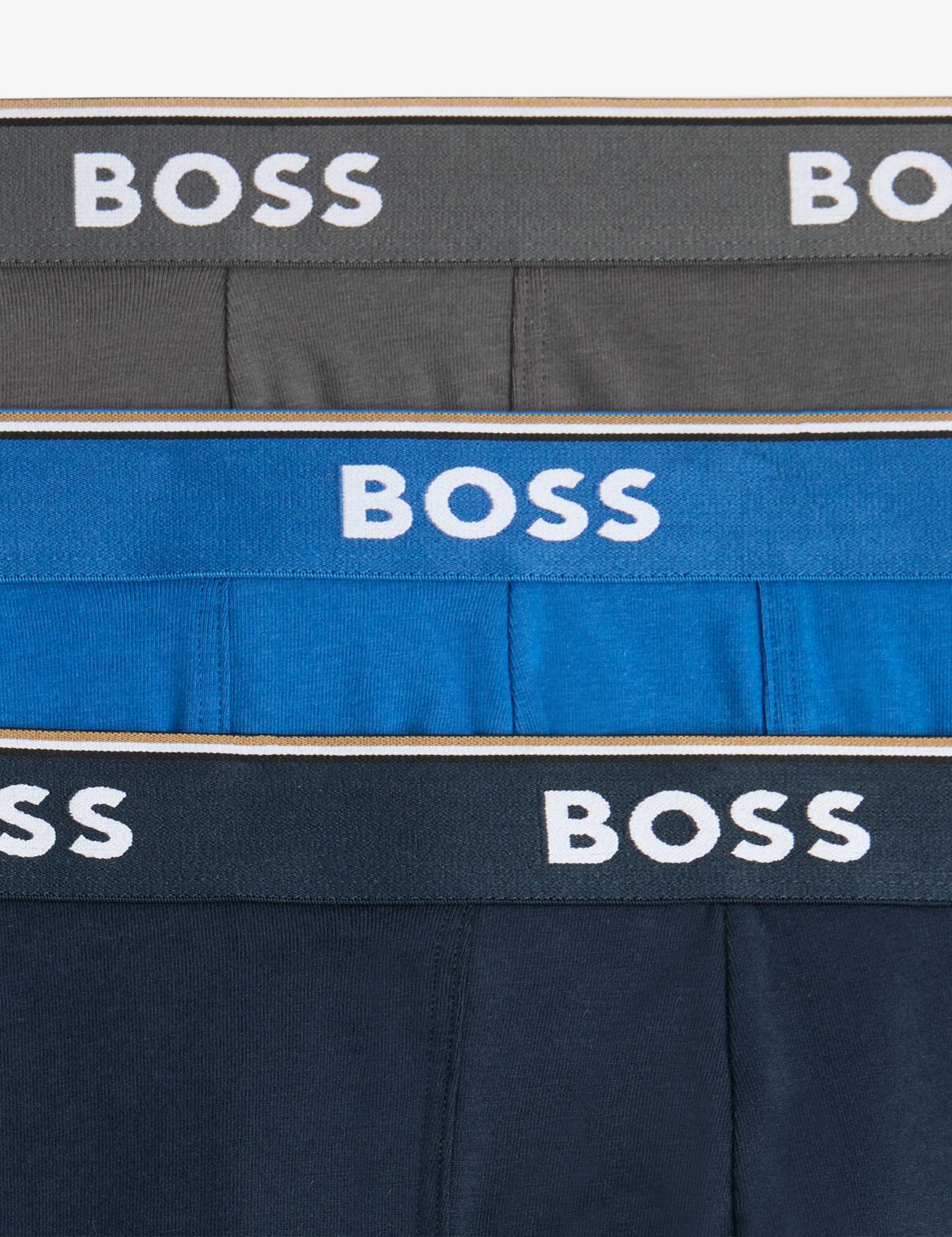 3 Pack Power Cotton Rich Logo Boxer Briefs 2 of 2