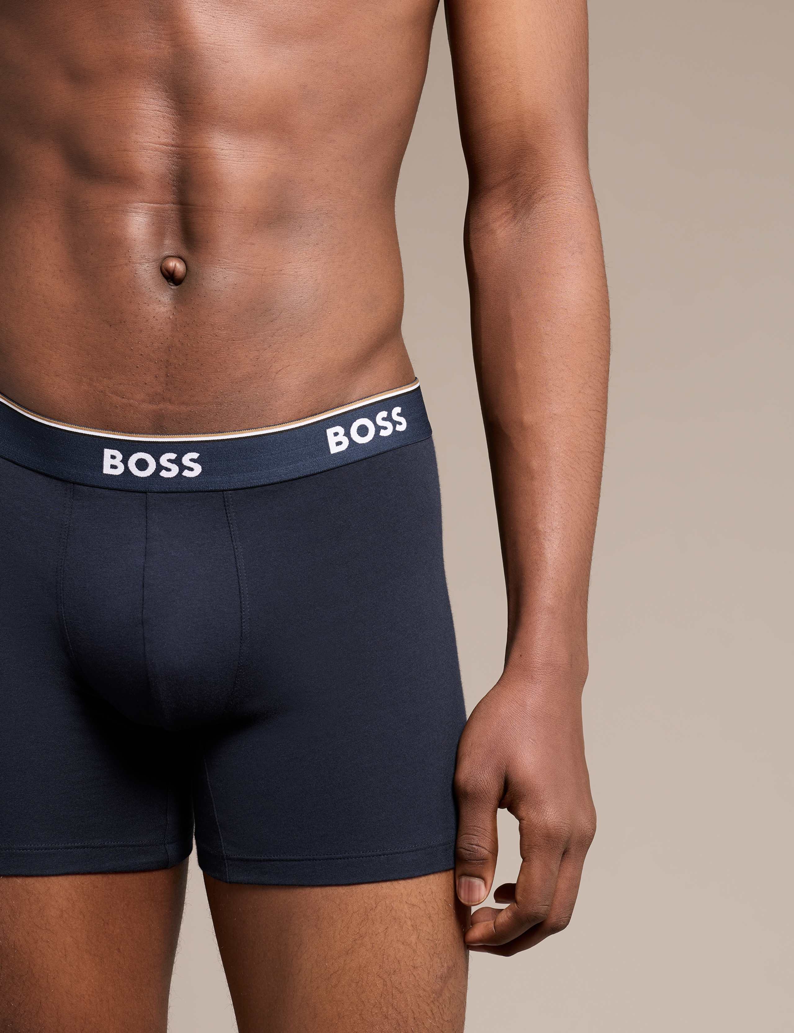 3 Pack Power Cotton Rich Logo Boxer Briefs 4 of 5