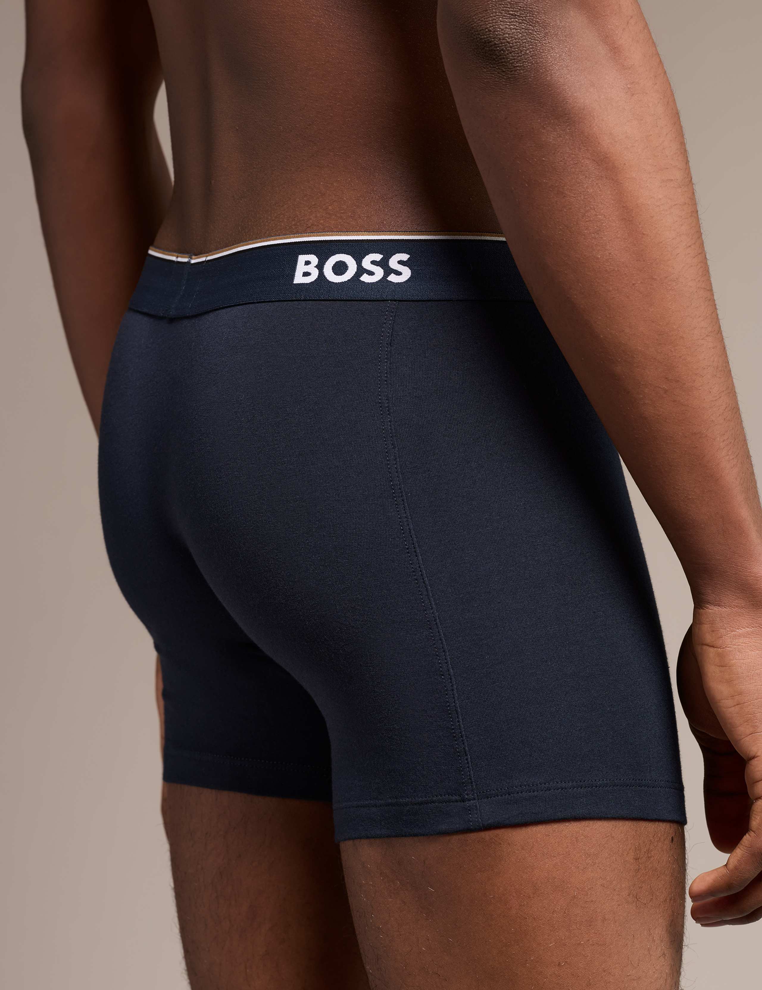 3 Pack Power Cotton Rich Logo Boxer Briefs 5 of 5