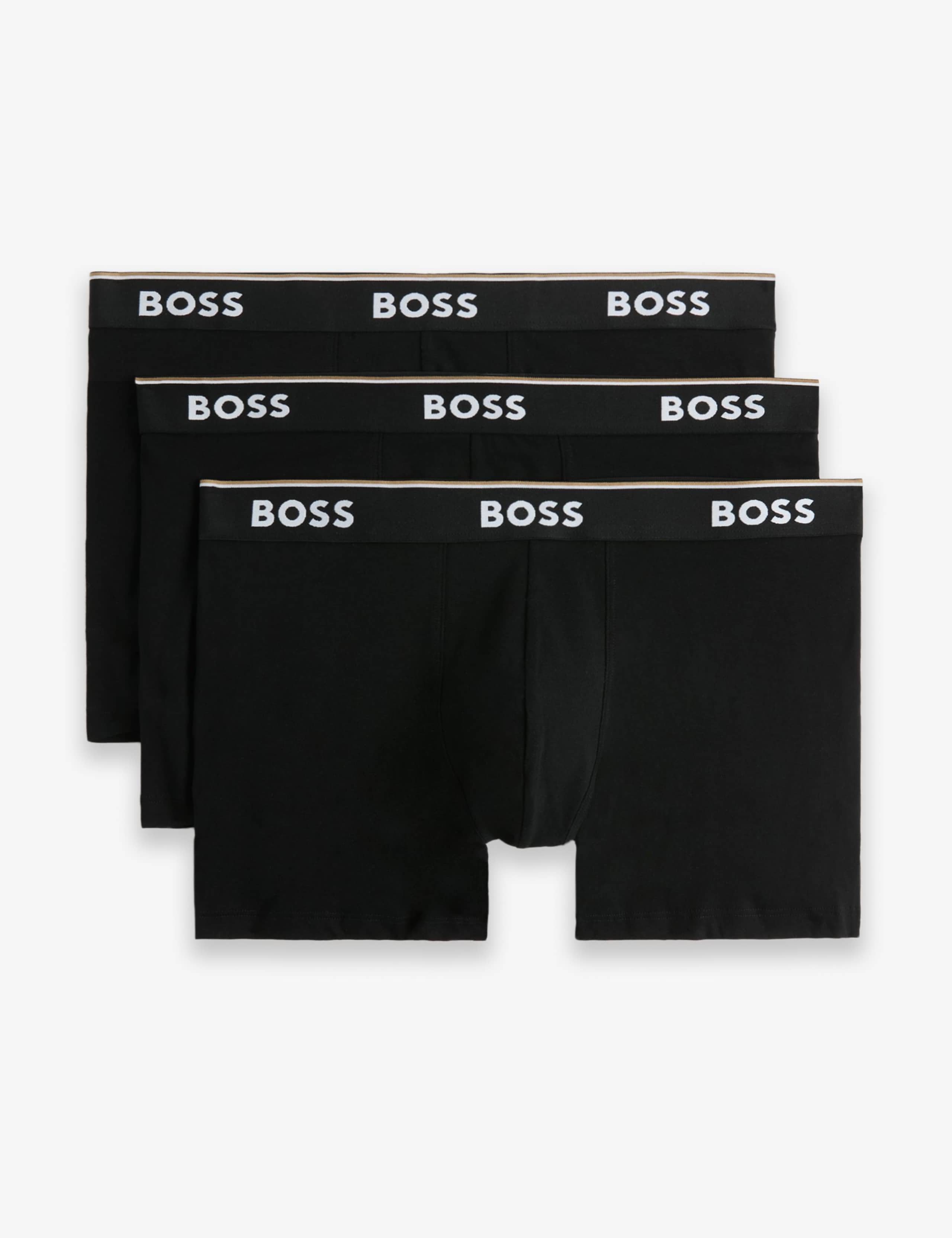 3 Pack Power Cotton Rich Logo Boxer Briefs 1 of 6