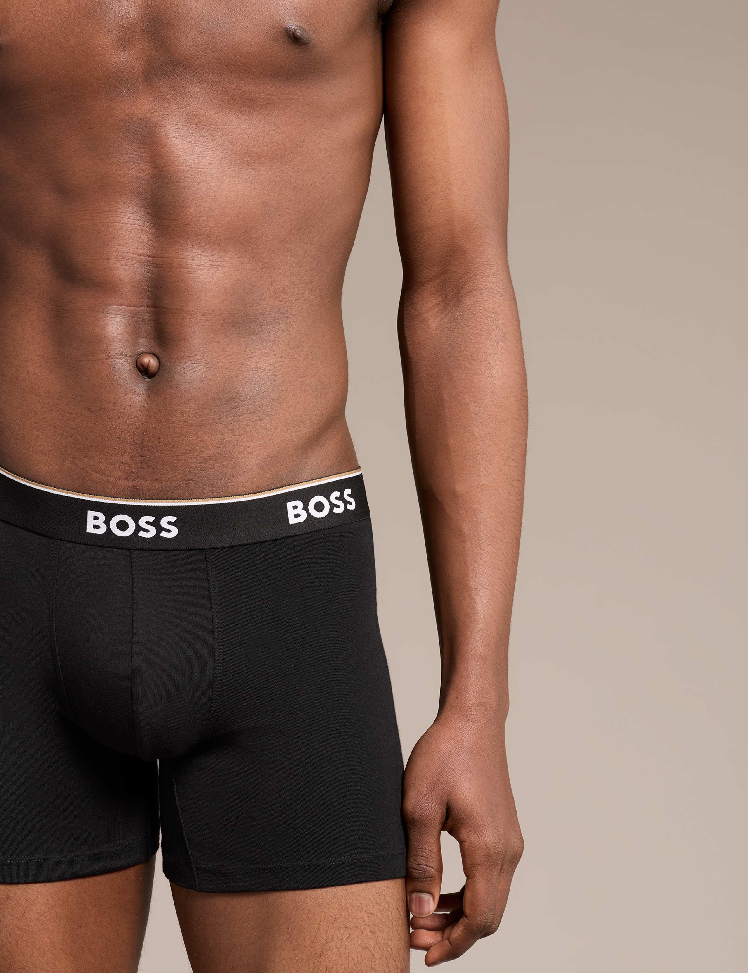 3 Pack Power Cotton Rich Logo Boxer Briefs 4 of 6