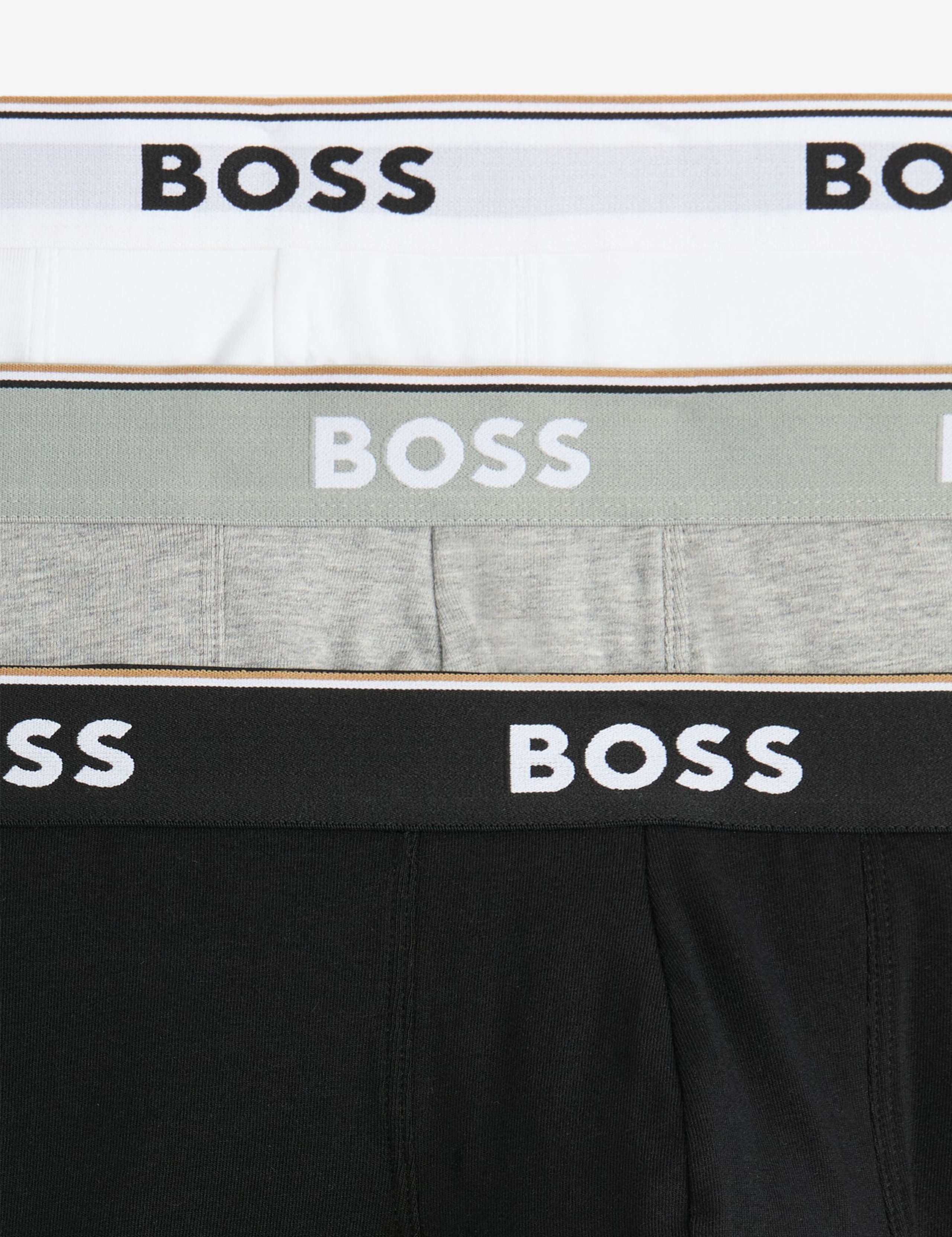 3 Pack Power Cotton Rich Logo Boxer Briefs 2 of 2