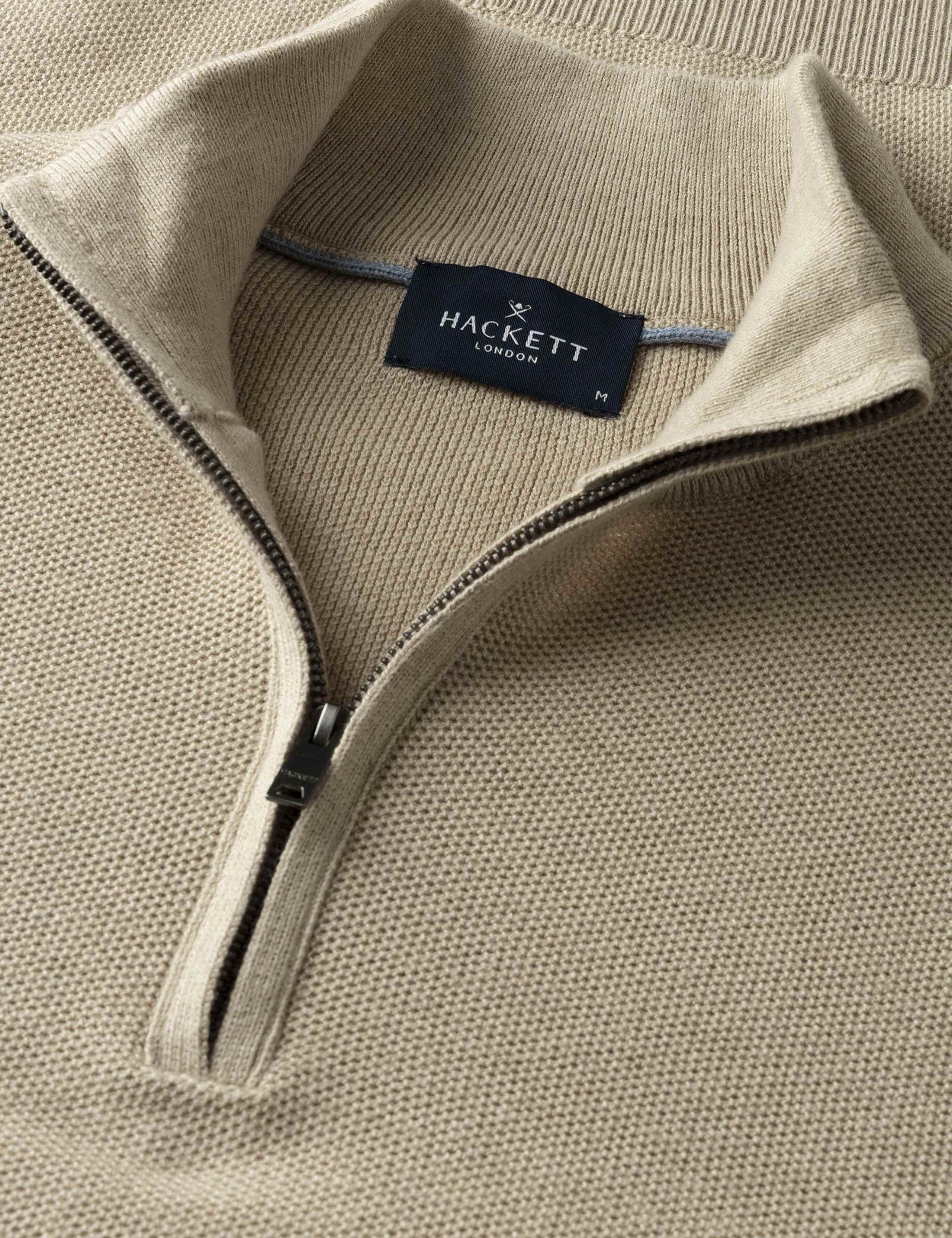 Cotton Rich Half Zip Funnel Neck Sweatshirt 2 of 3