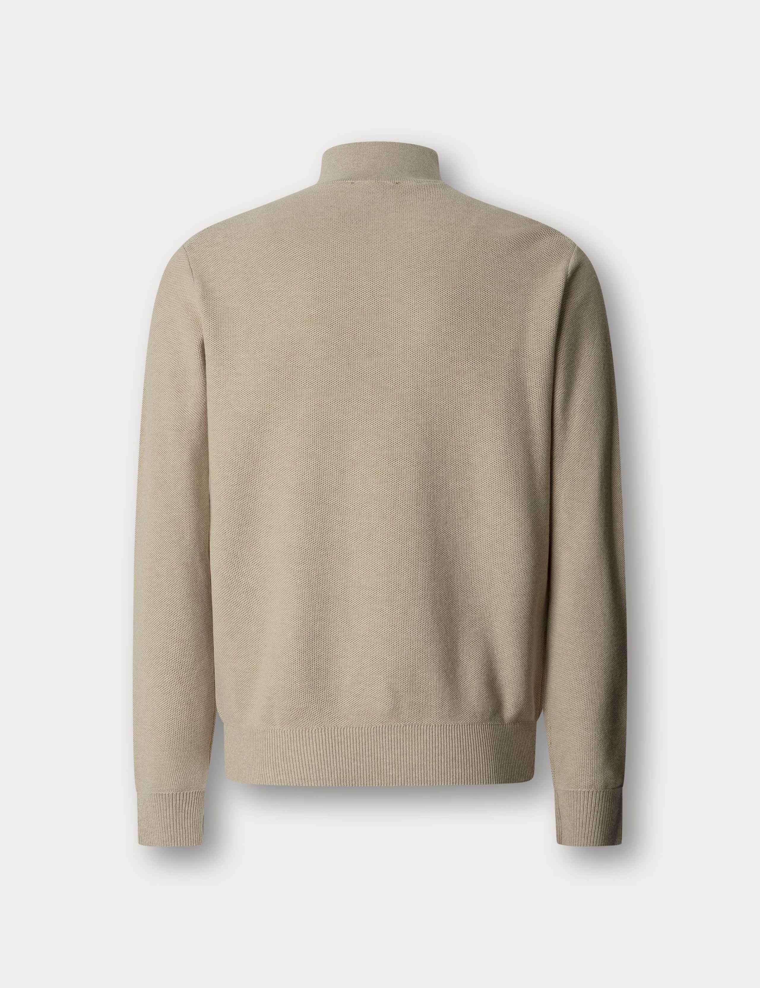 Cotton Rich Half Zip Funnel Neck Sweatshirt 3 of 3