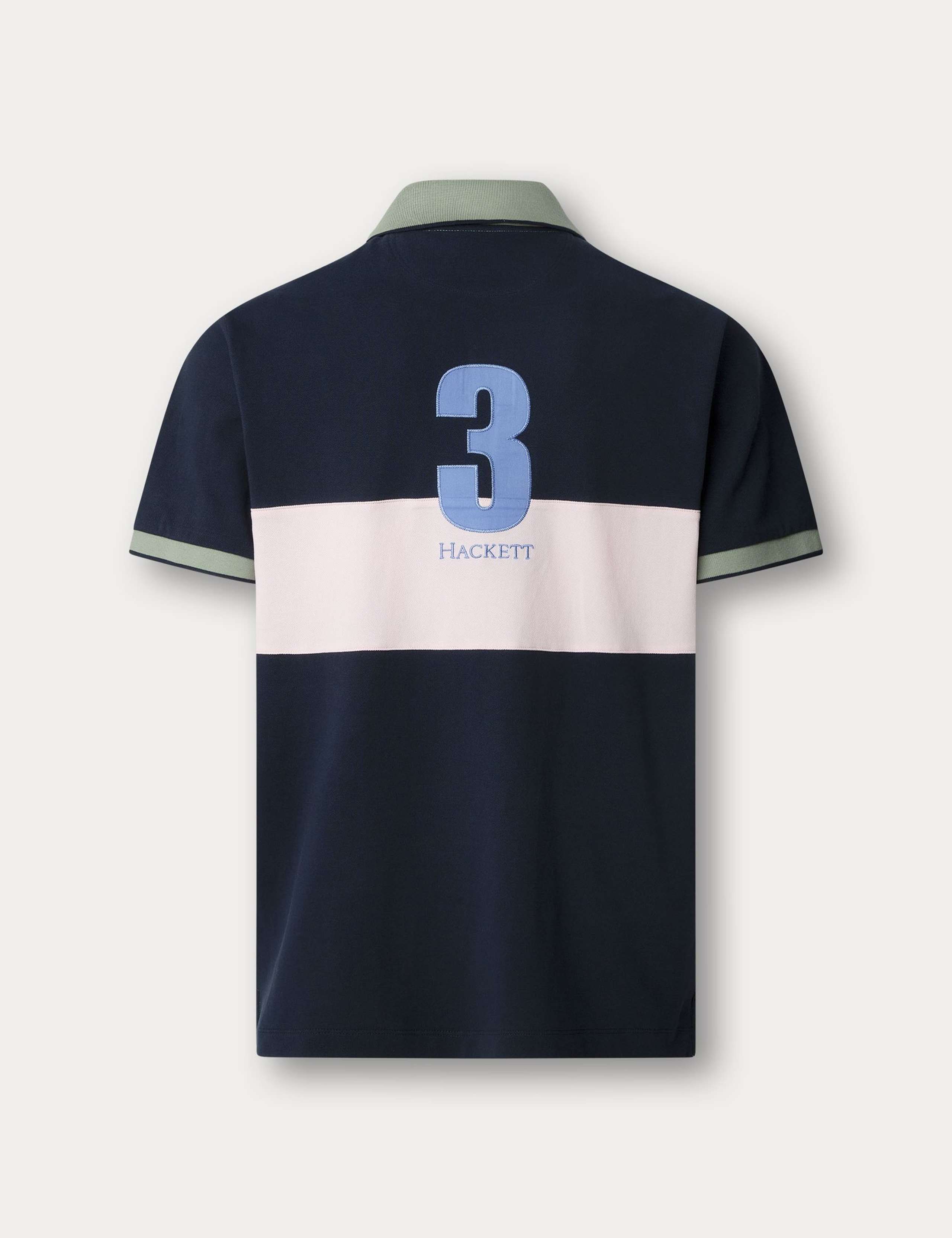 Heritage Pure Cotton Colour Block Polo Shirt 7 of 10