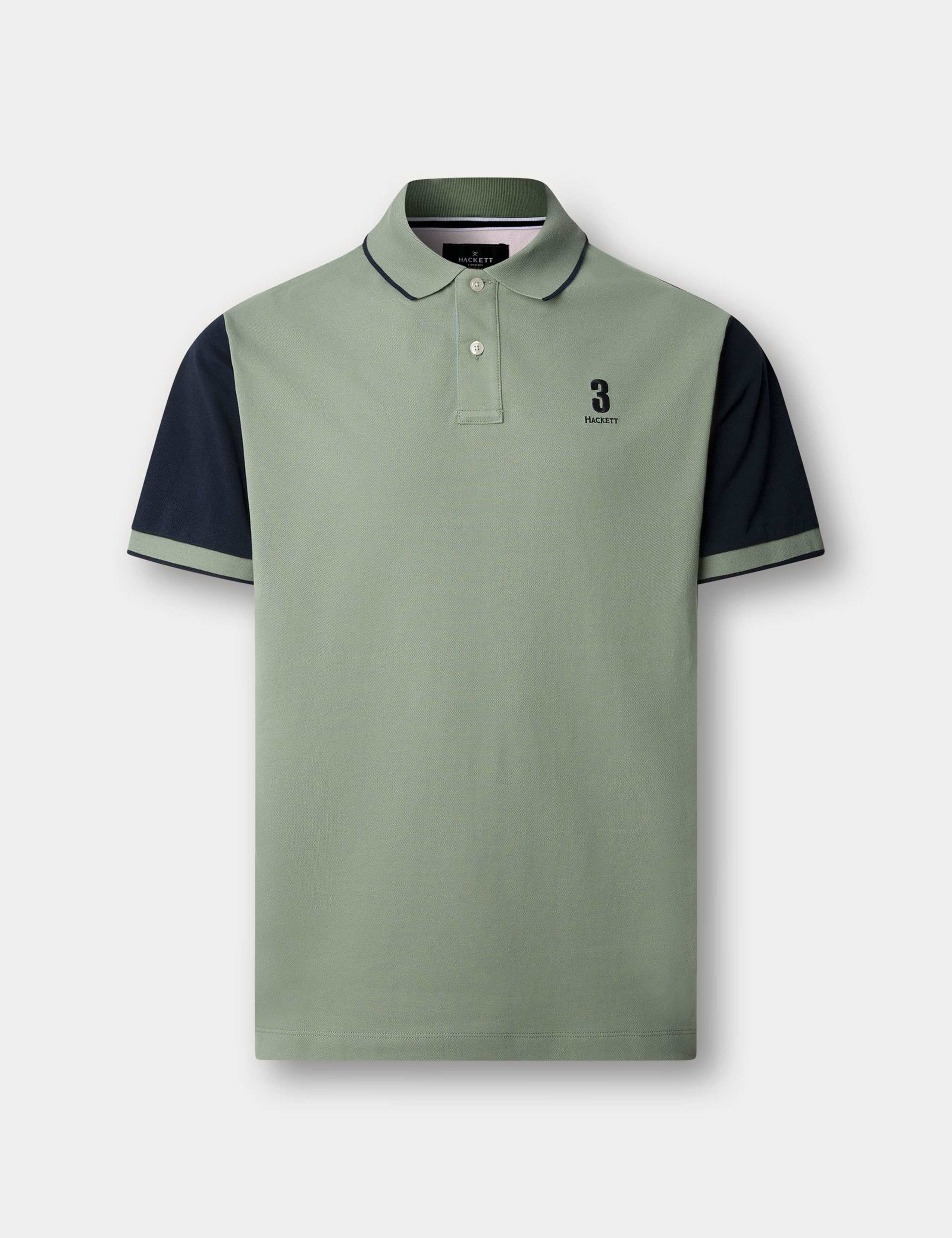 Heritage Pure Cotton Colour Block Polo Shirt 2 of 10