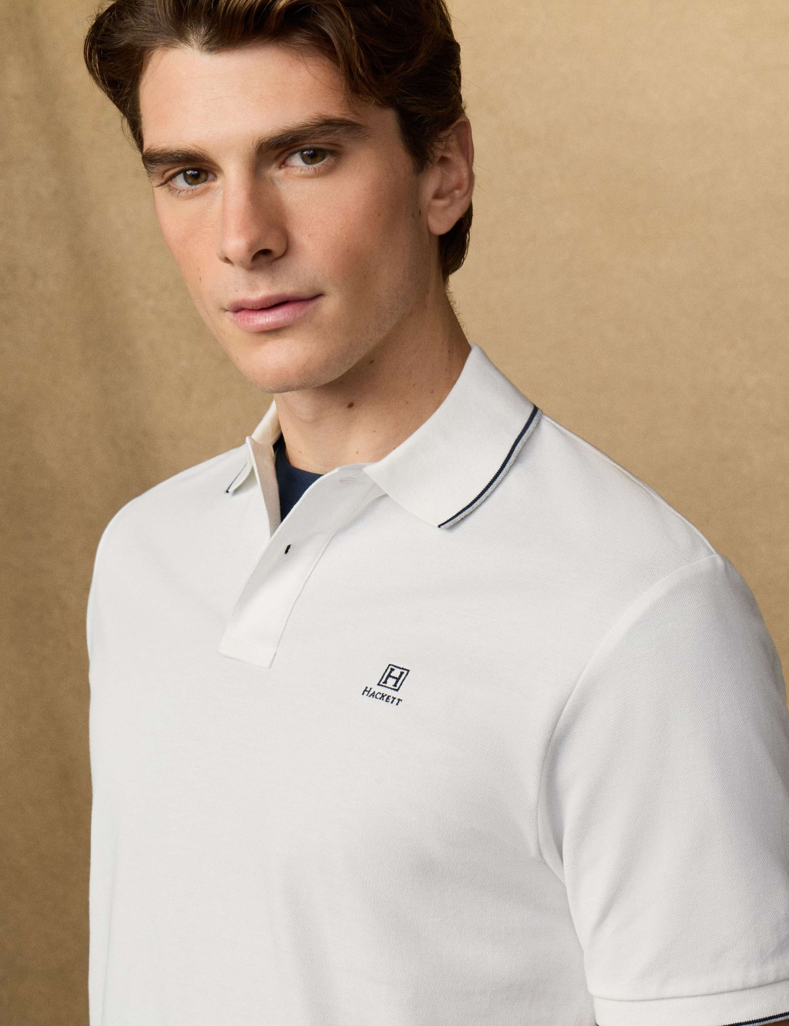 Heritage Pure Cotton Tipped Polo Shirt 4 of 9