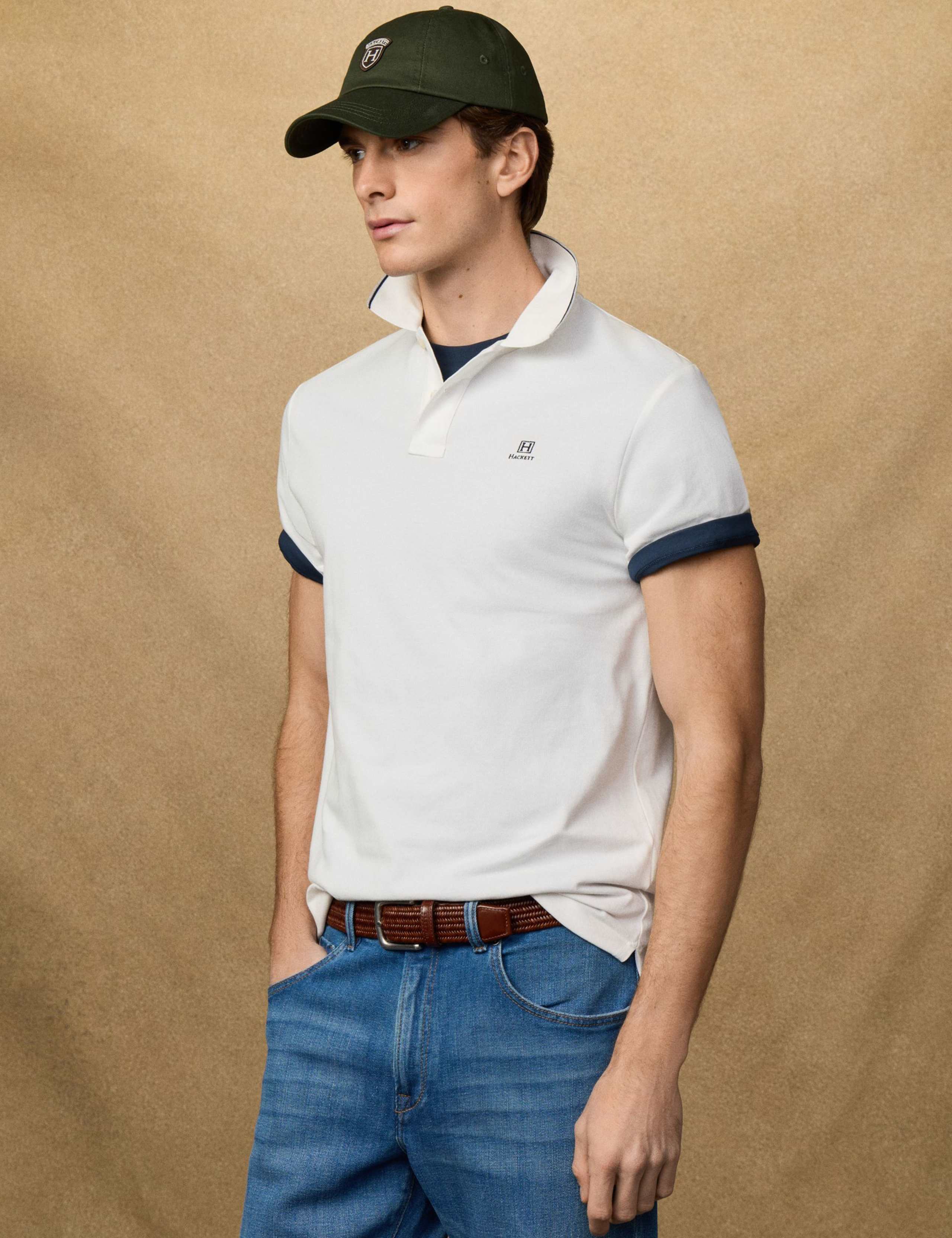 Heritage Pure Cotton Tipped Polo Shirt 5 of 9