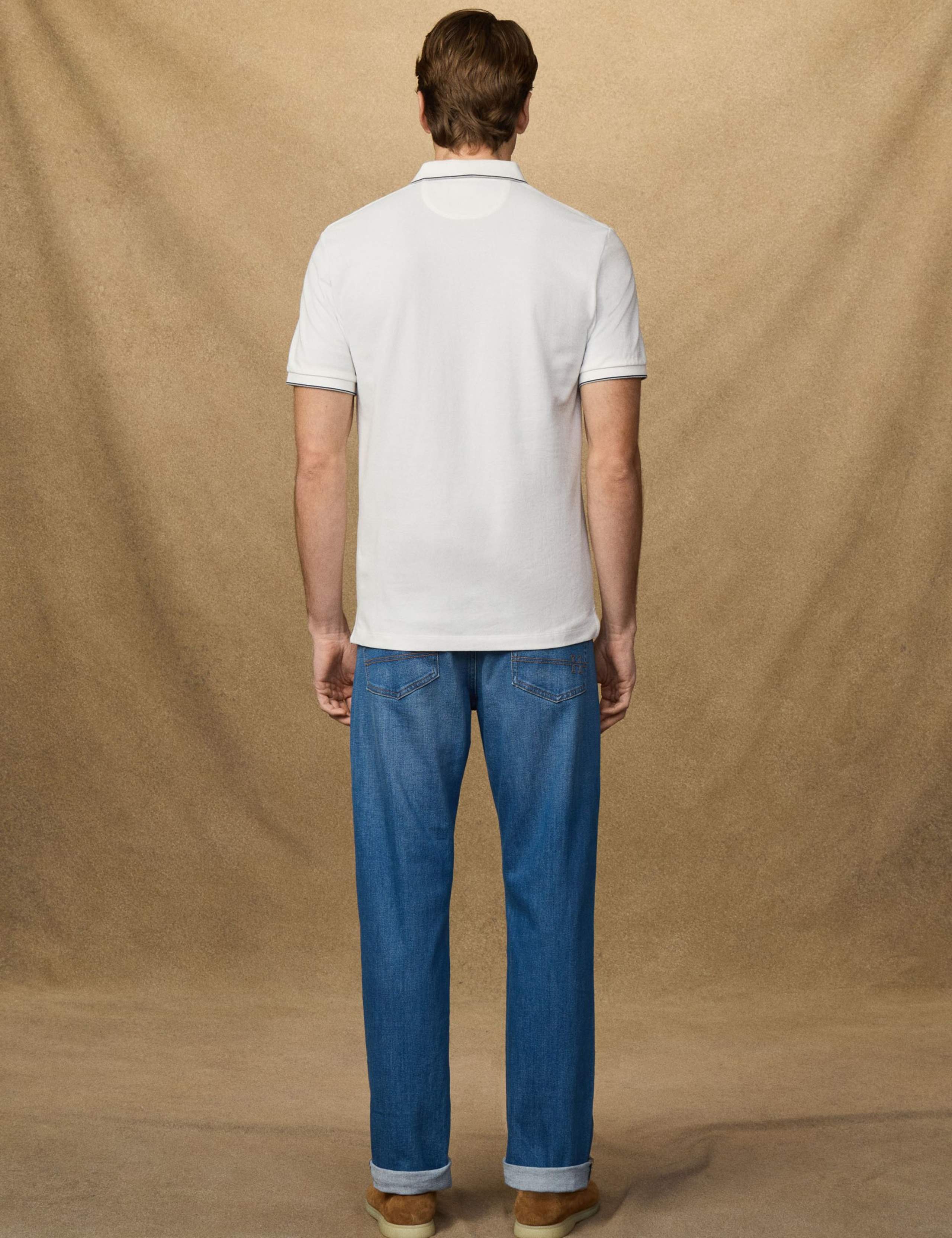 Heritage Pure Cotton Tipped Polo Shirt 6 of 9