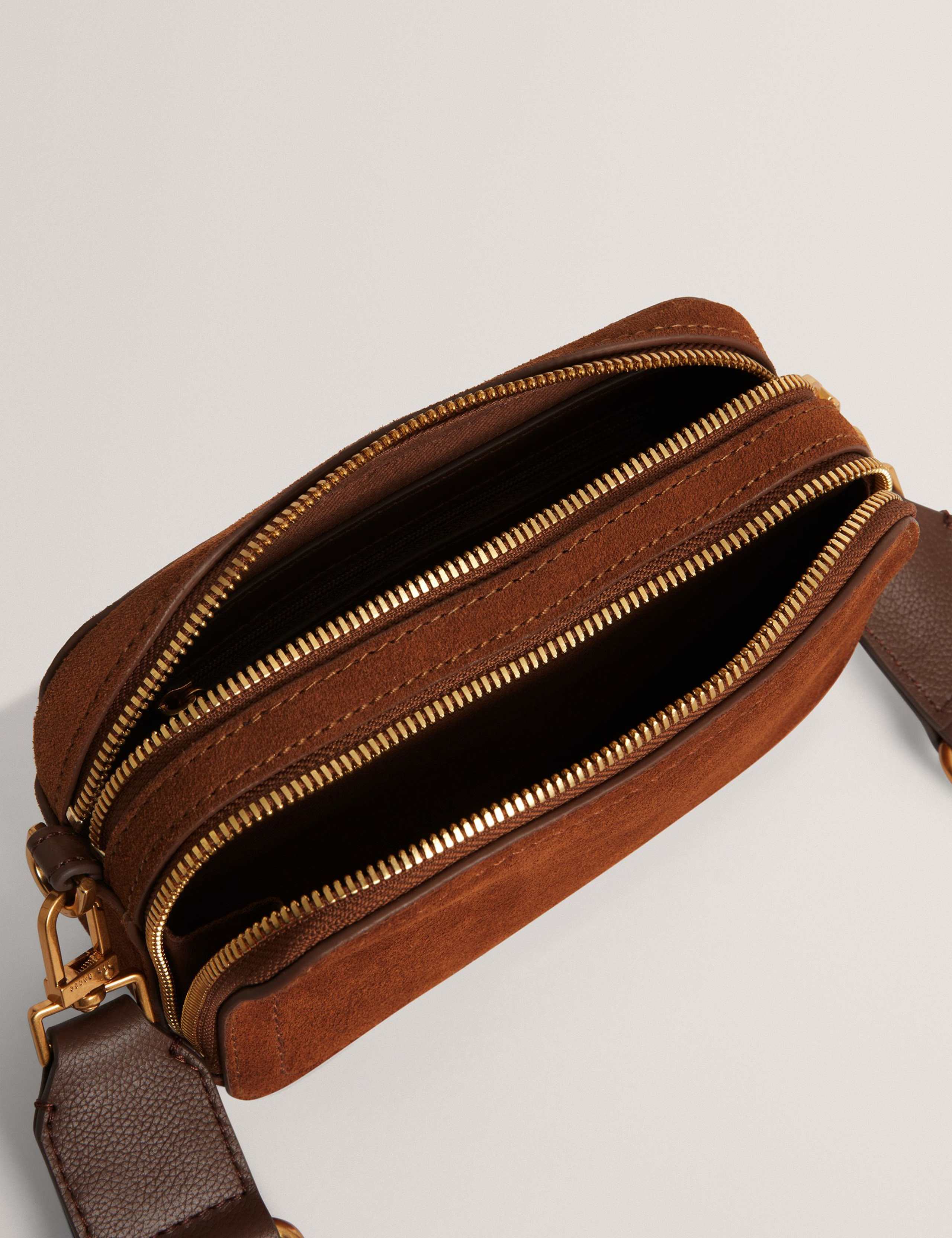 Suede Cross Body Bag 4 of 5