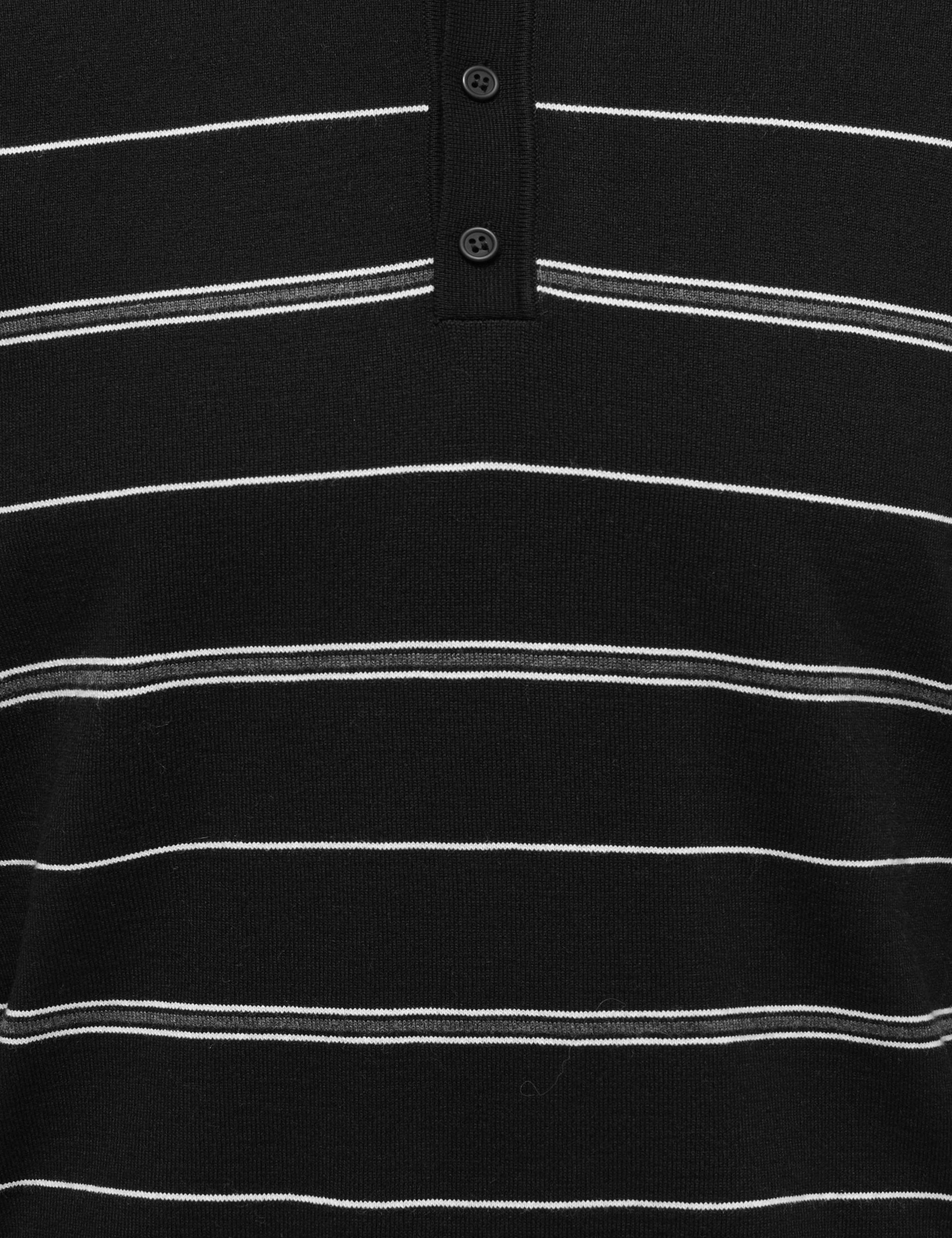 Striped Collared Knitted Polo Shirt 2 of 3
