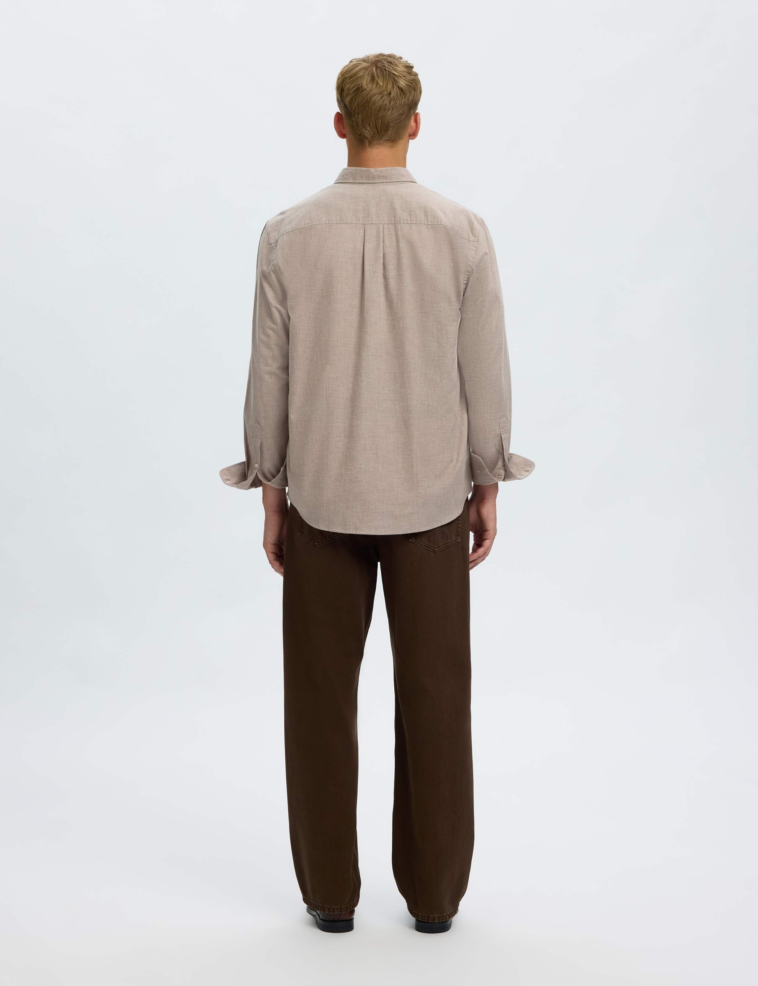 Regular Fit Brushed Cotton Flannel Shirt 3 of 5