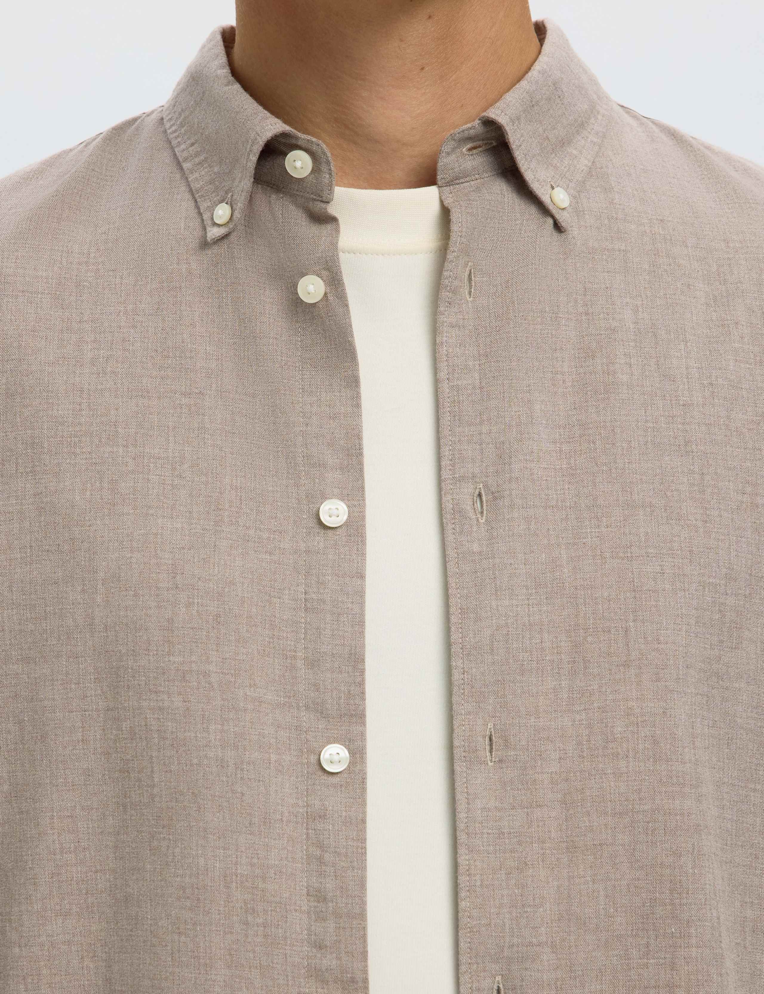 Regular Fit Brushed Cotton Flannel Shirt 5 of 5