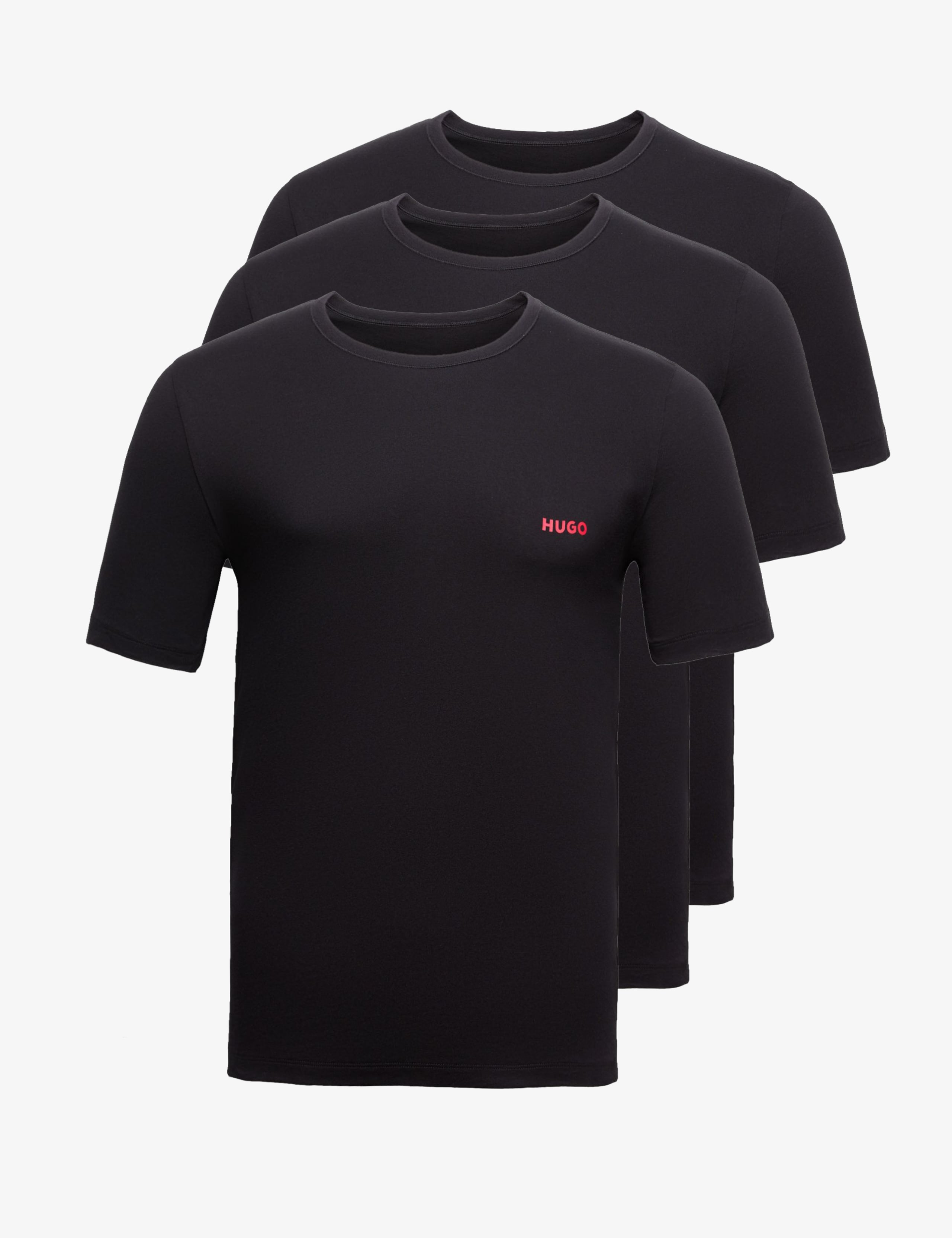 3pk Pure Cotton Jersey Logo T-Shirt 1 of 3