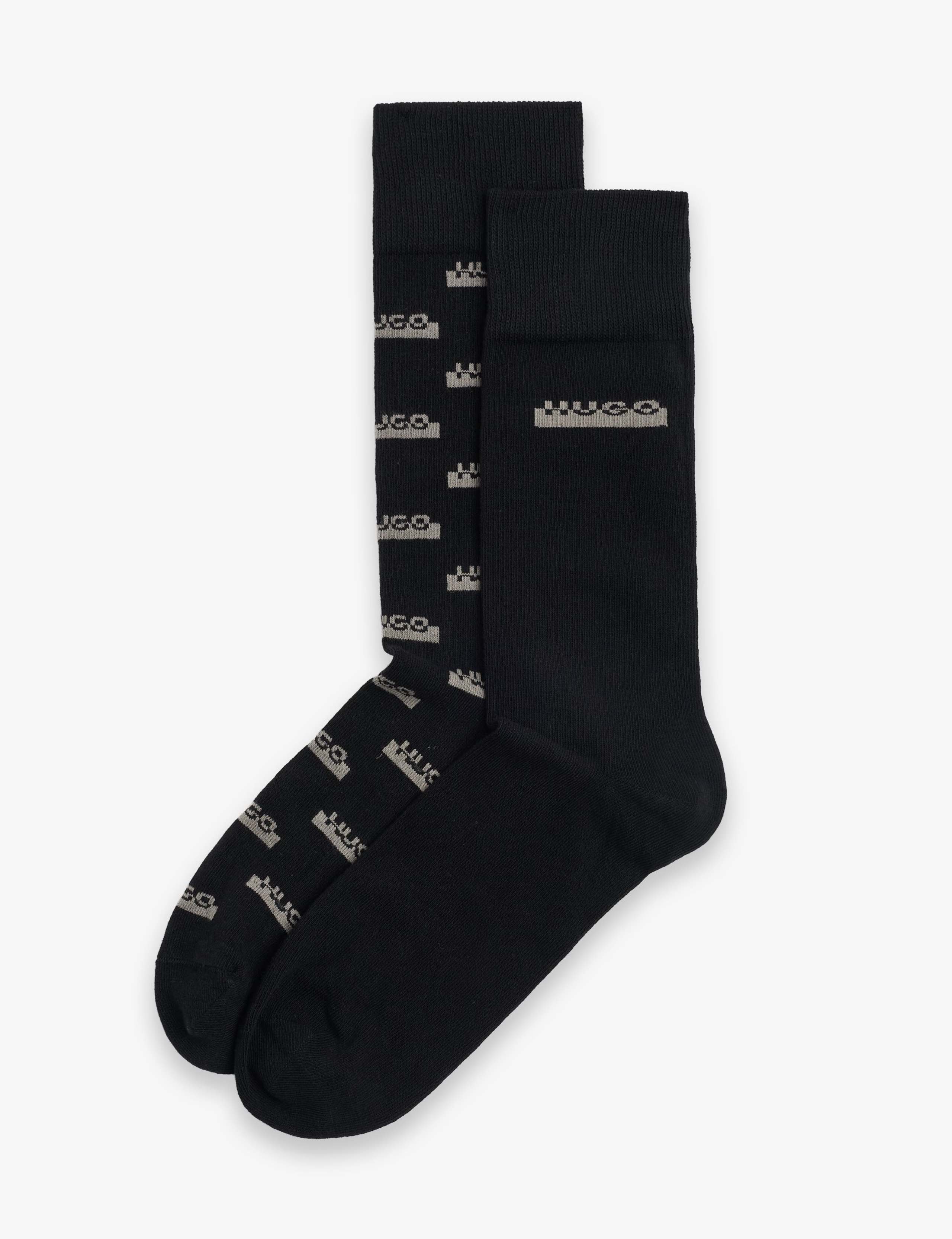 2 Pack Cotton Rich Logo Socks 1 of 3