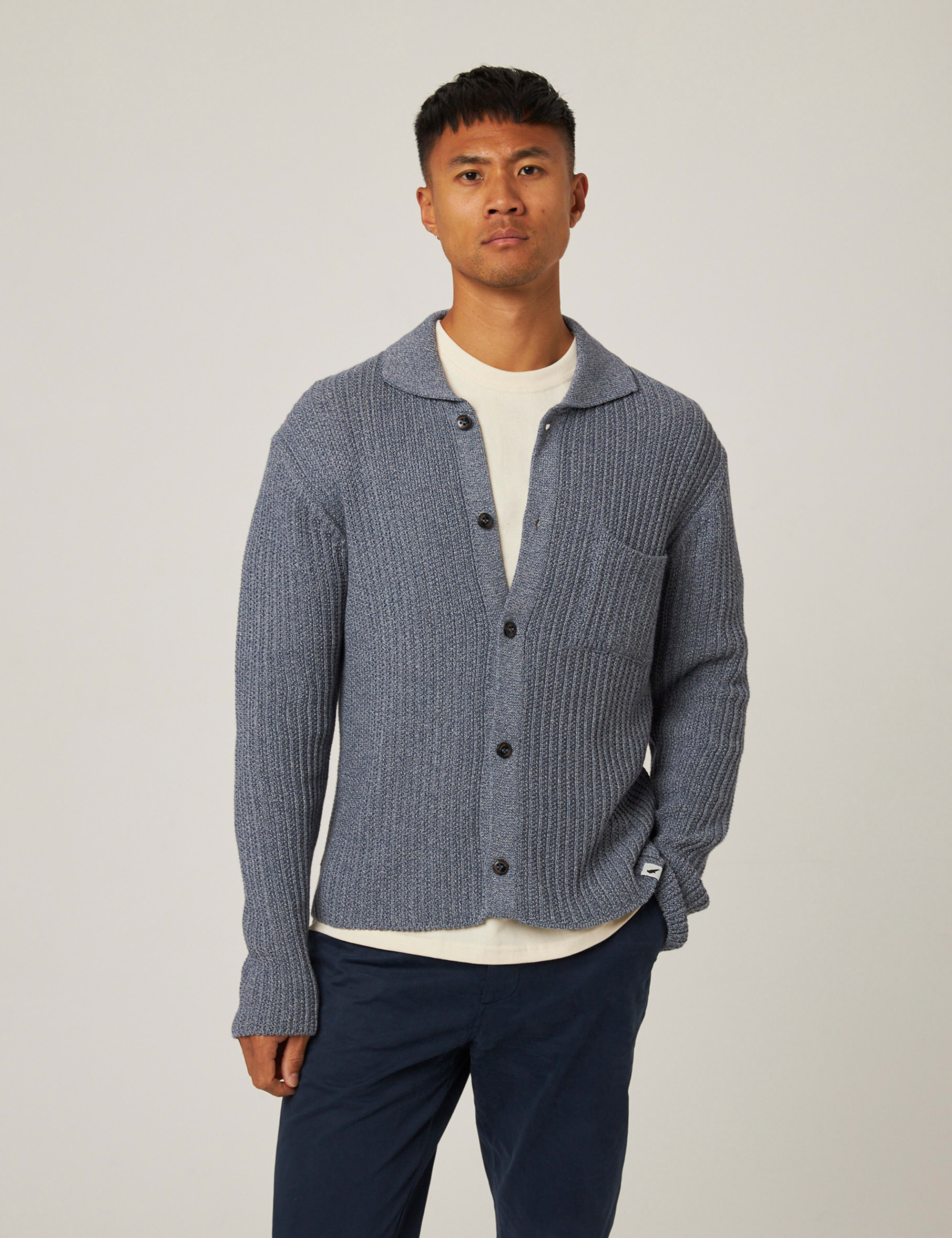 Pure Cotton Textured Knitted Shirt 1 of 6