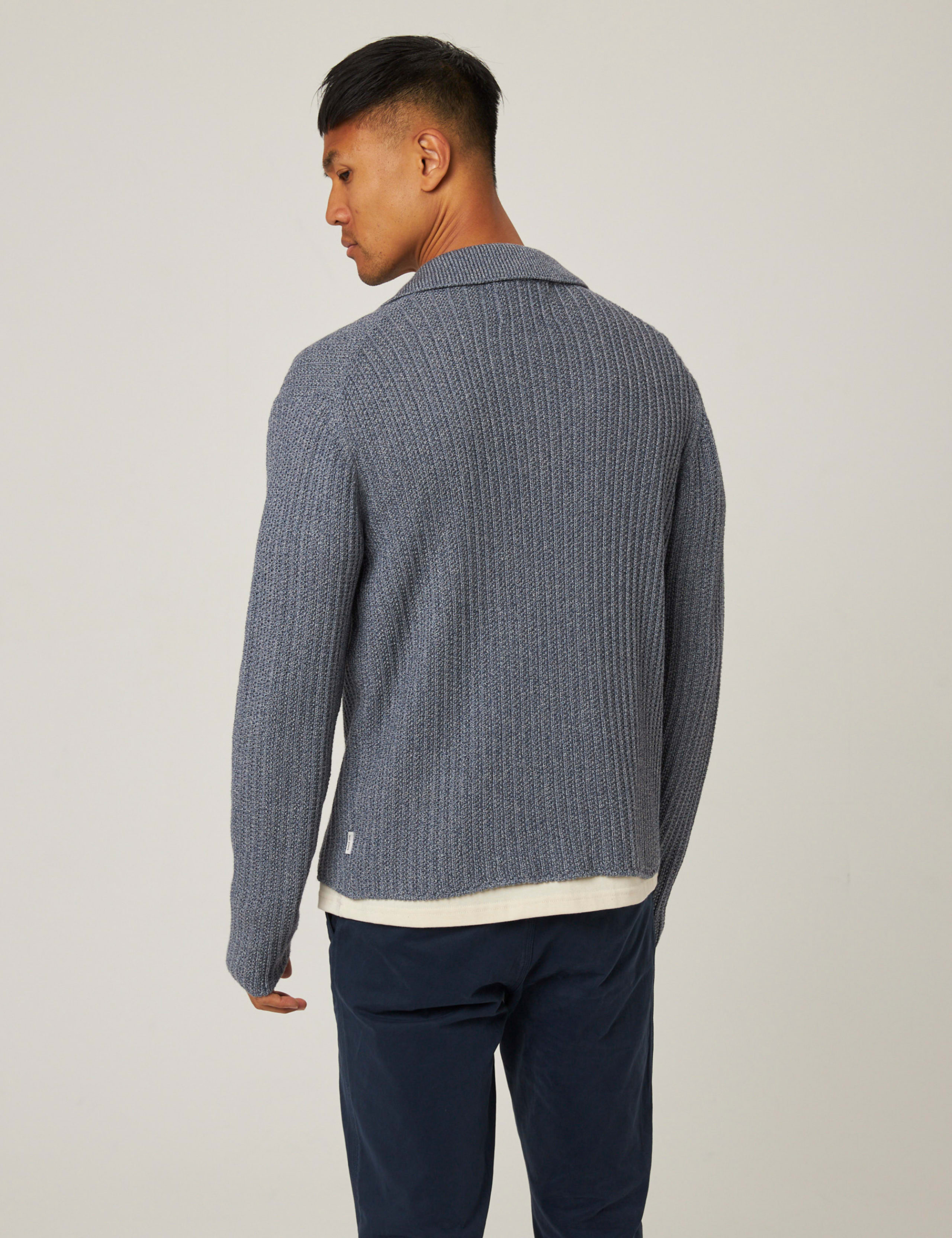 Pure Cotton Textured Knitted Shirt 6 of 6