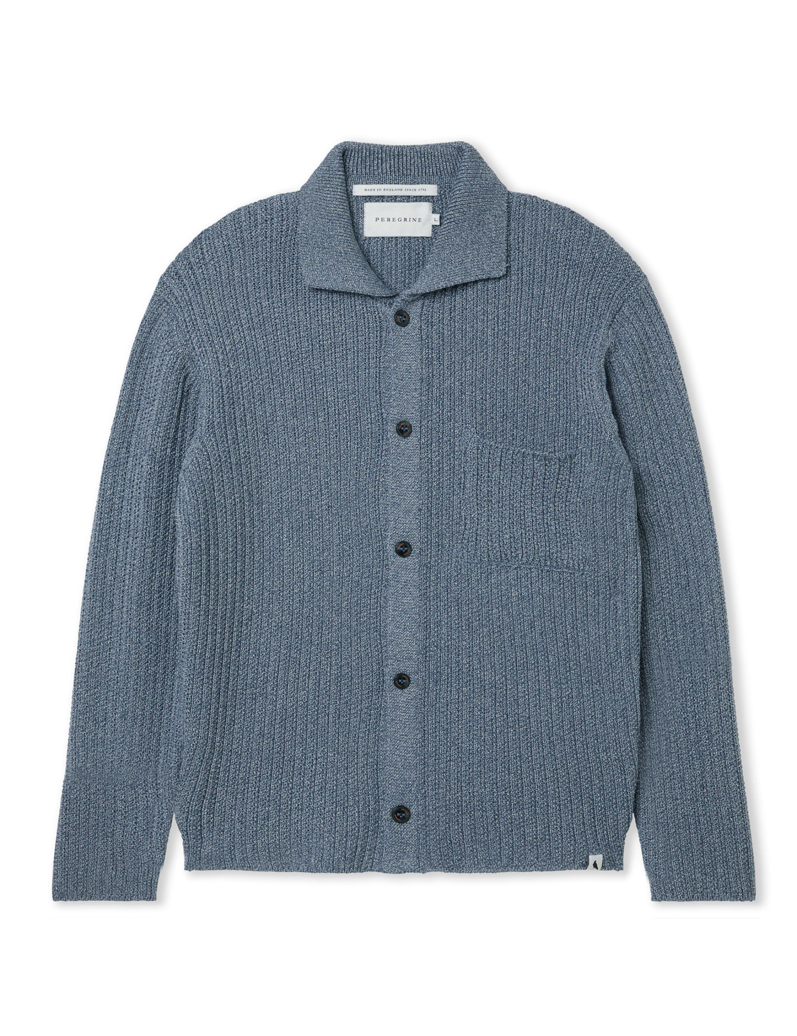 Pure Cotton Textured Knitted Shirt 2 of 6