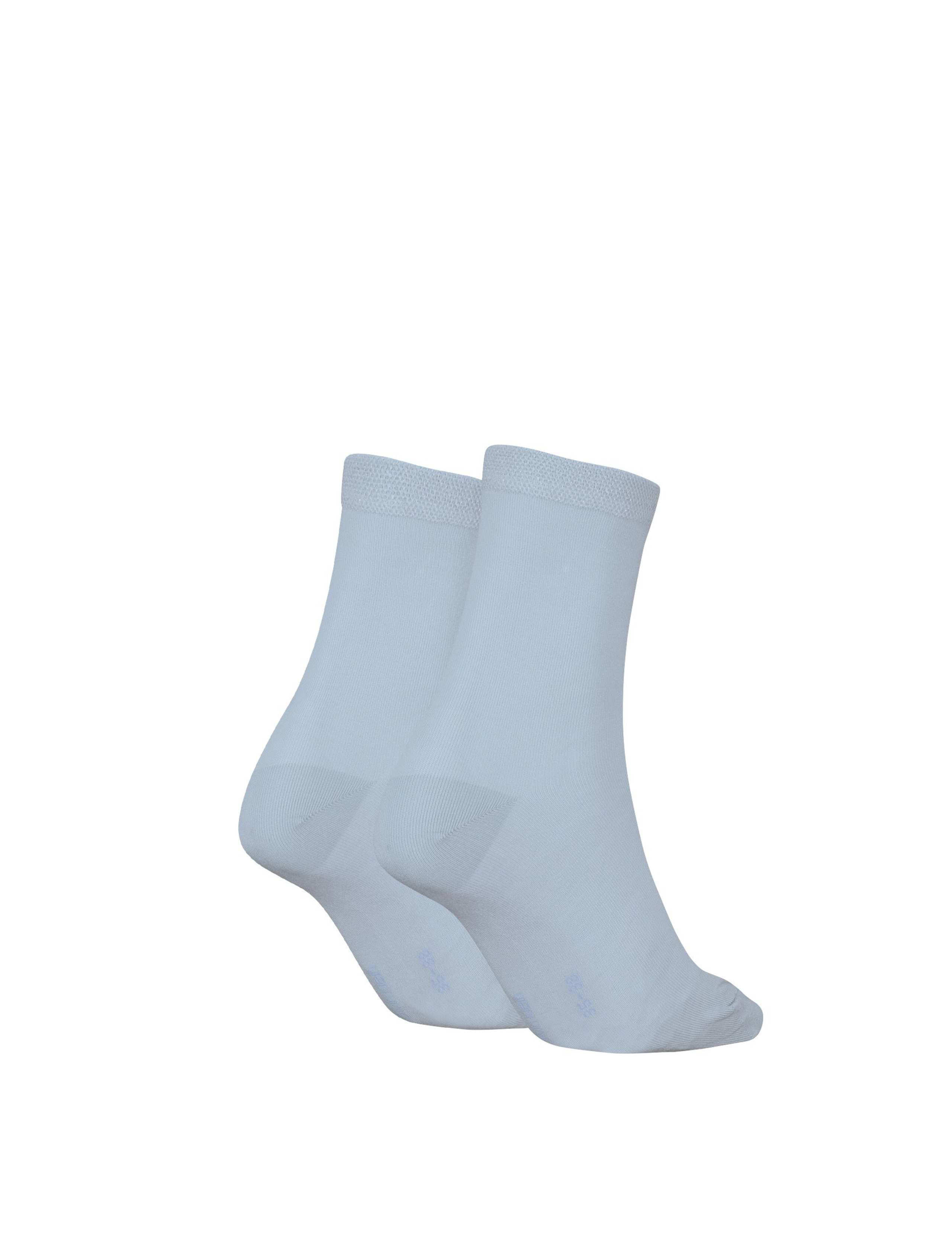 2 Pack Modal Blend Shiny Logo Ankle High Socks 2 of 2