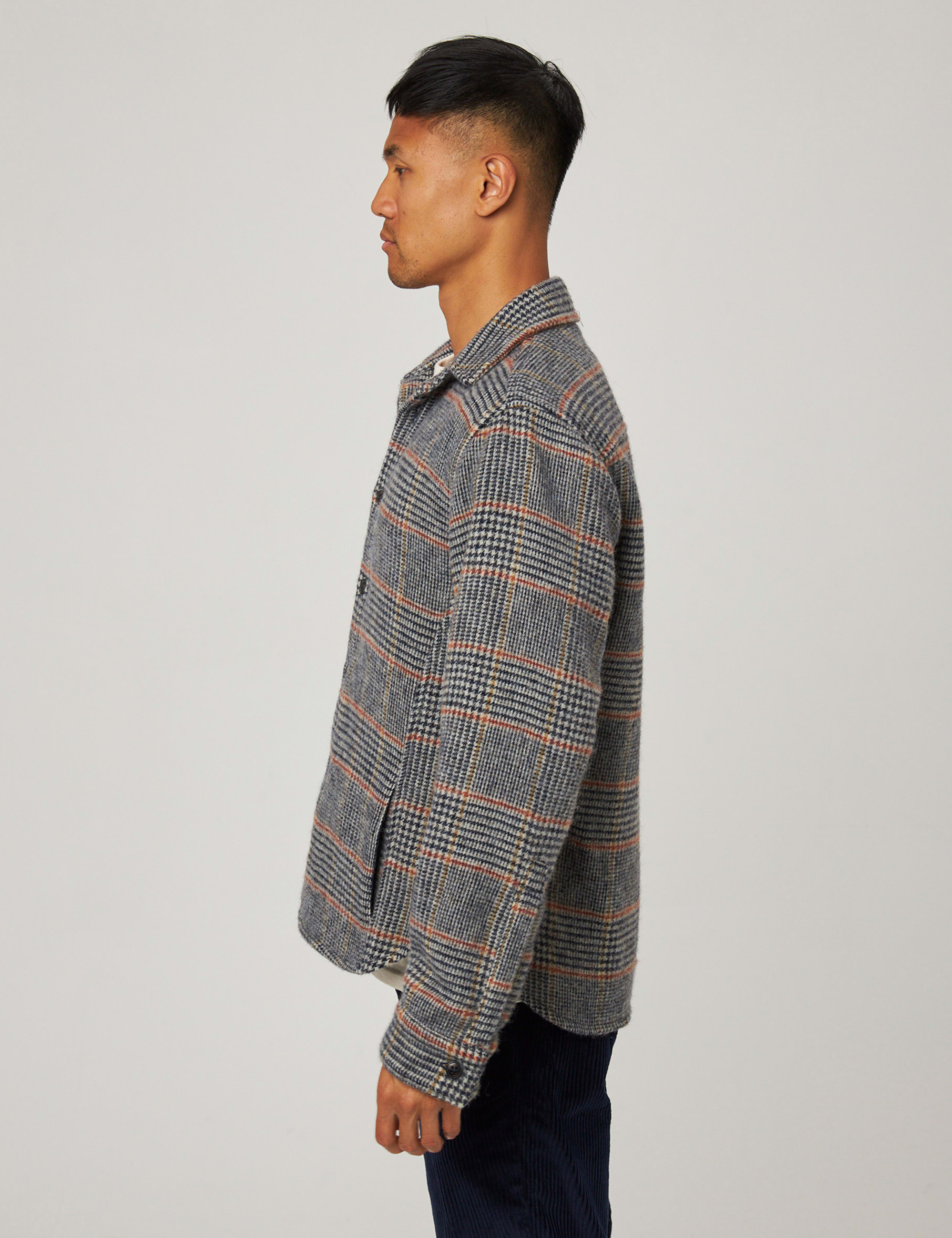 Pure Wool Checked Overshirt 4 of 5