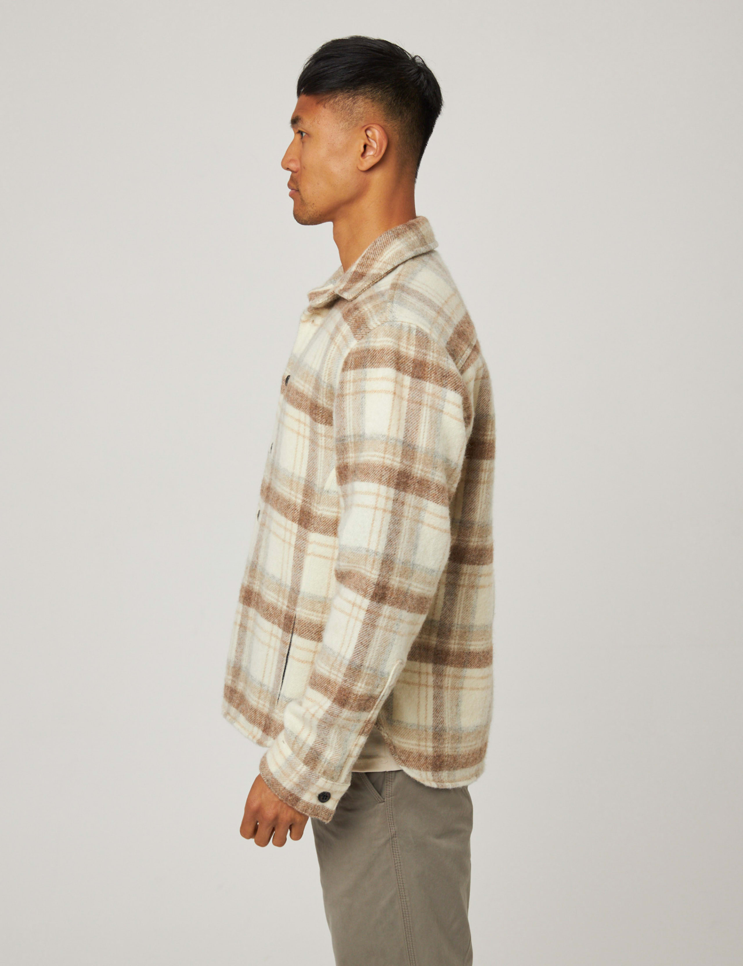 Pure Wool Checked Overshirt 4 of 6