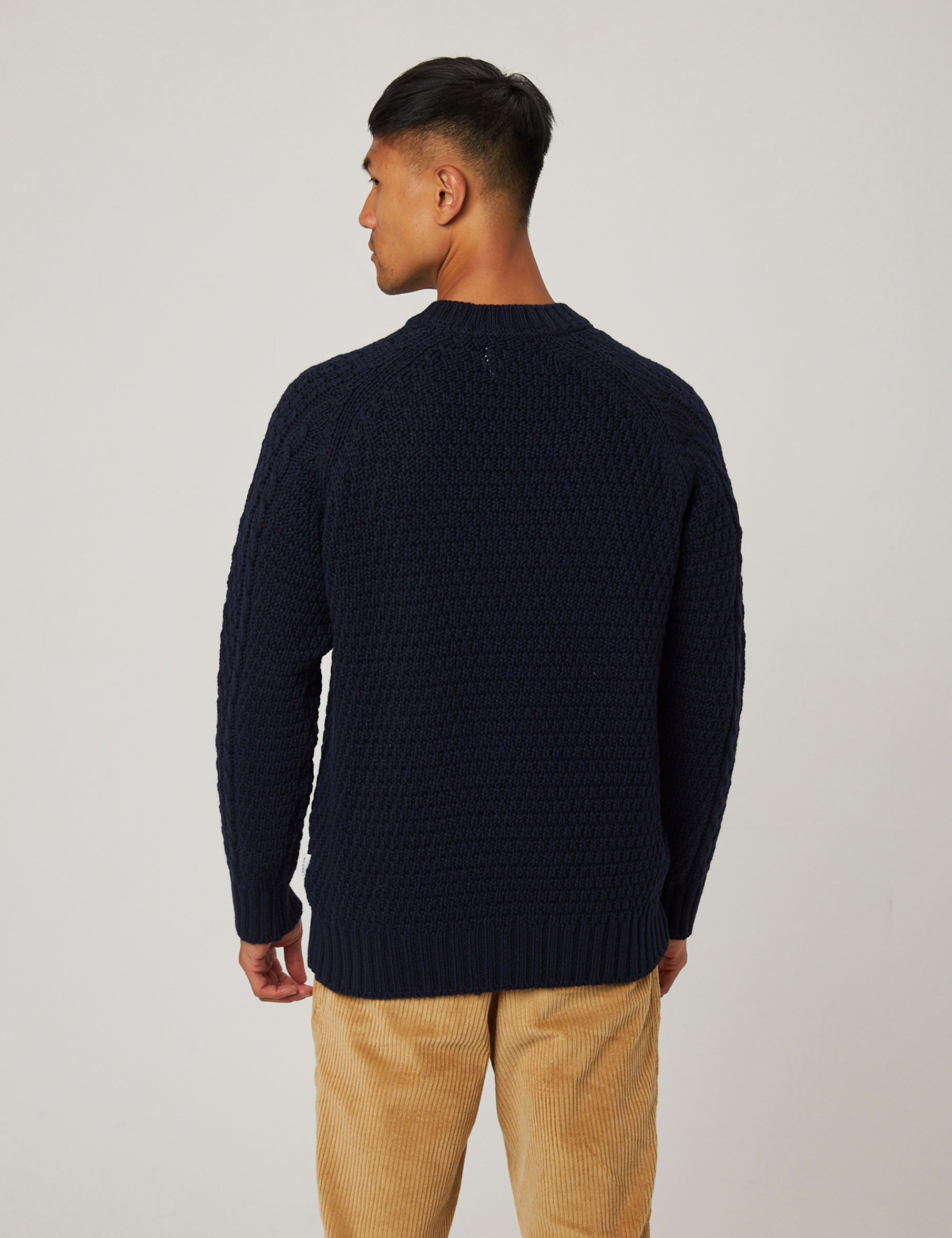 Pure Wool Cable Crew Neck Jumper 6 of 6