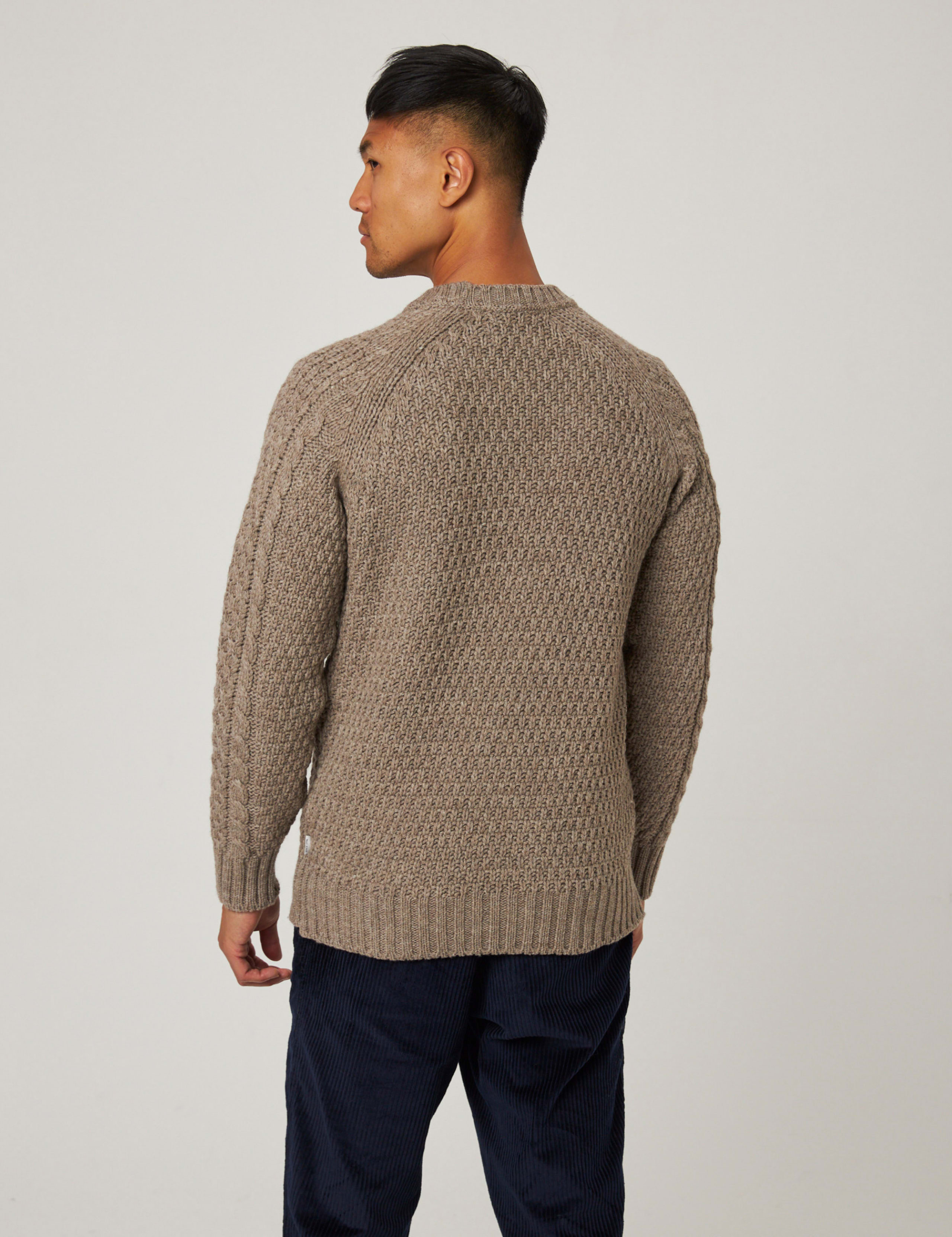 Pure Wool Cable Crew Neck Jumper 6 of 6
