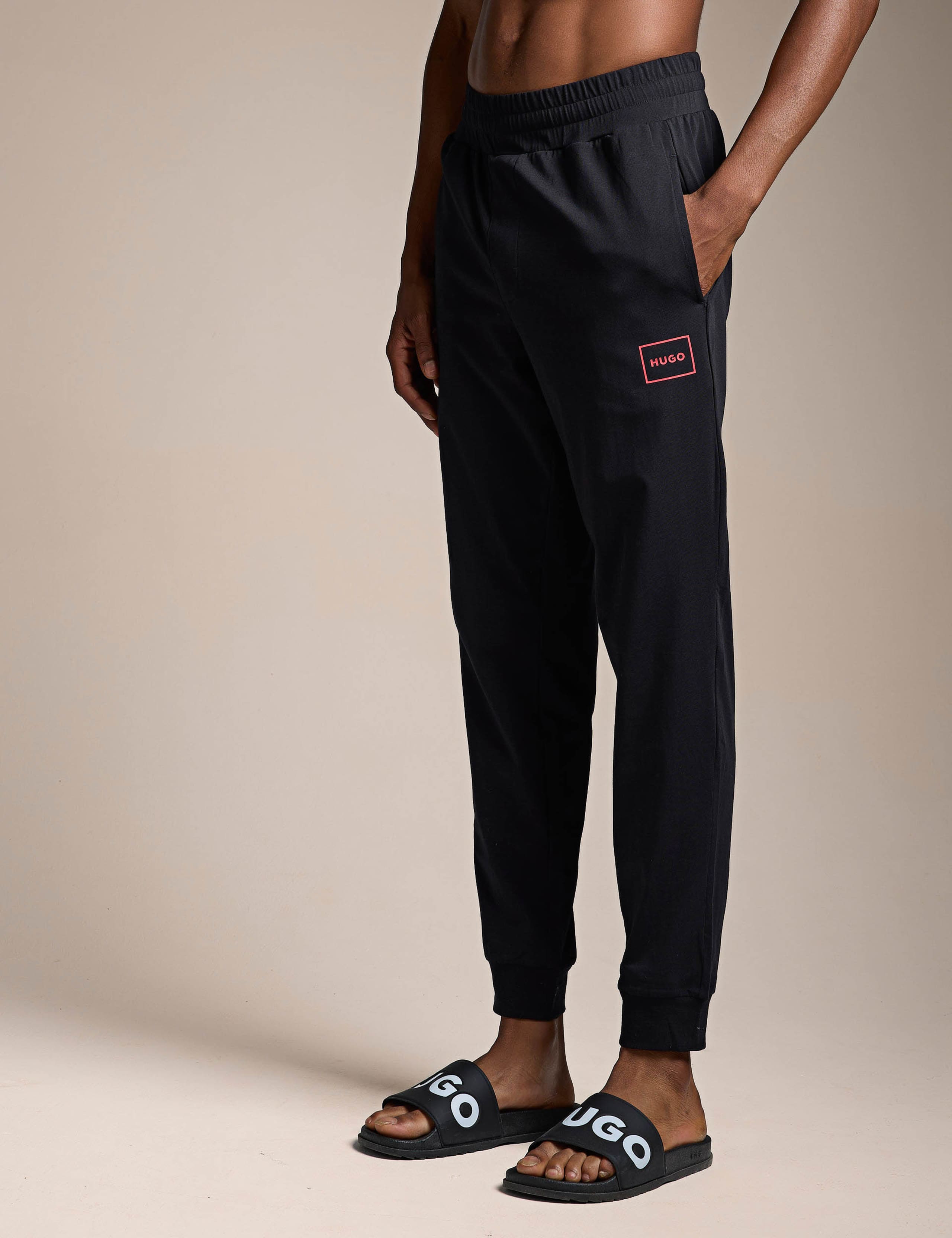 Laze Cotton Rich Jersey Logo Cuffed Joggers 1 of 5