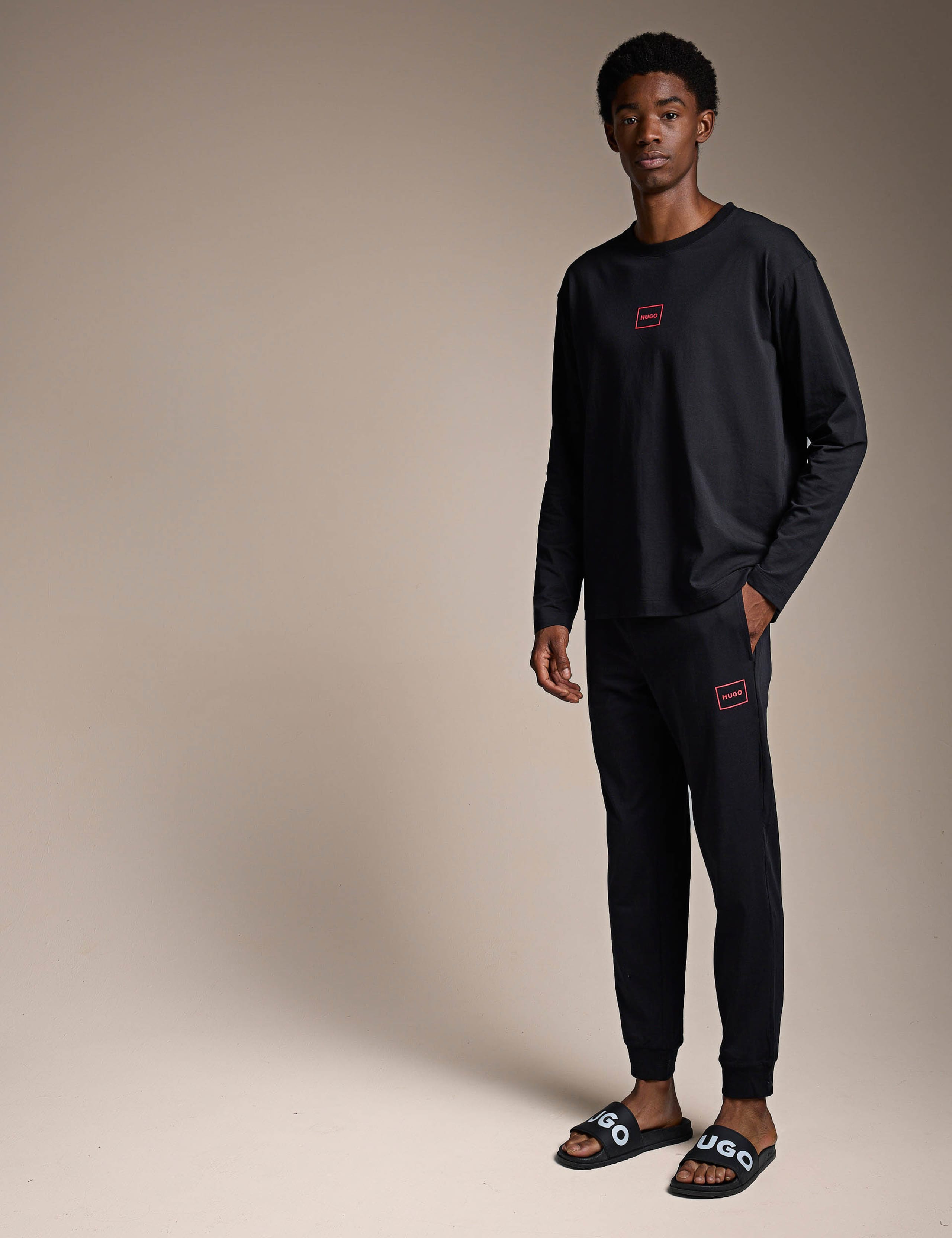 Laze Cotton Rich Jersey Logo Cuffed Joggers 3 of 5