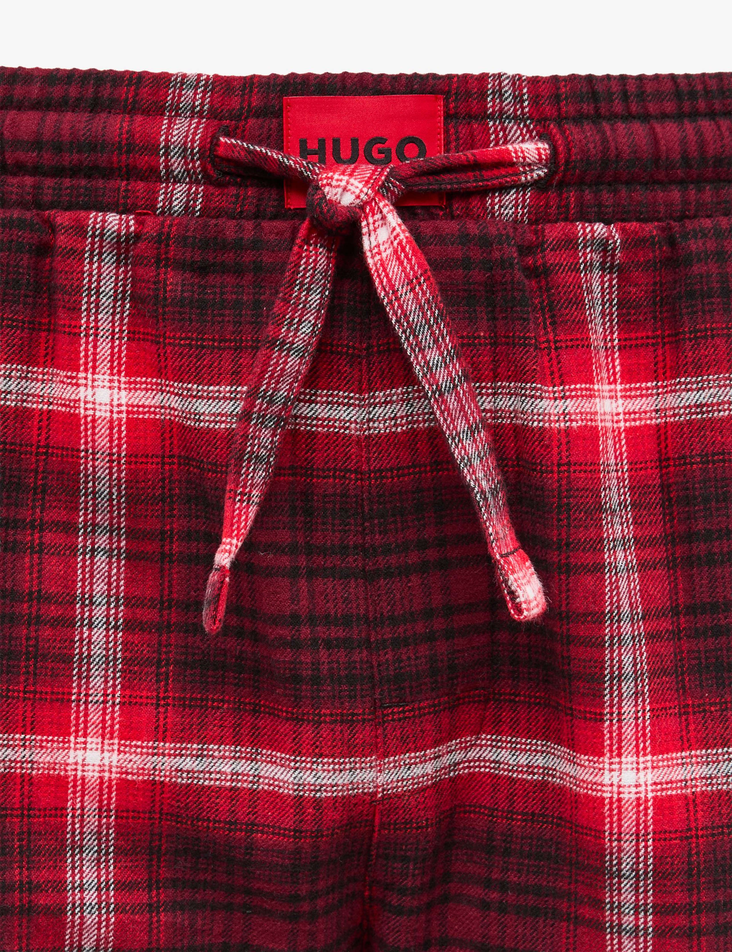 Pure Cotton Checked Pyjama Set 3 of 4