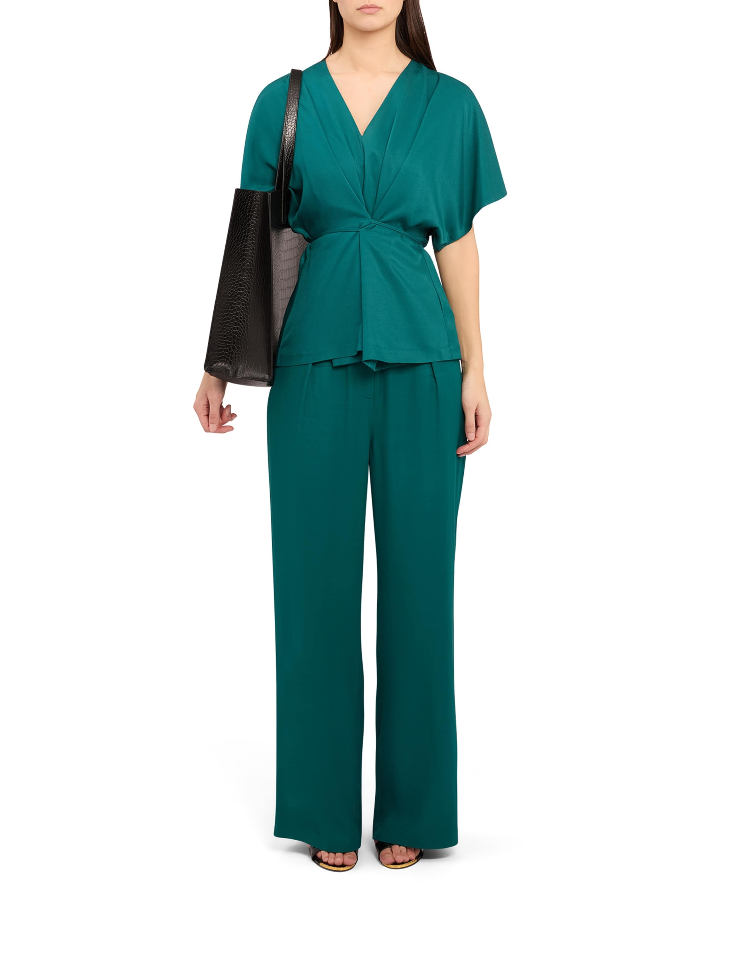 Elasticated Back Straight Leg Trousers 1 of 6