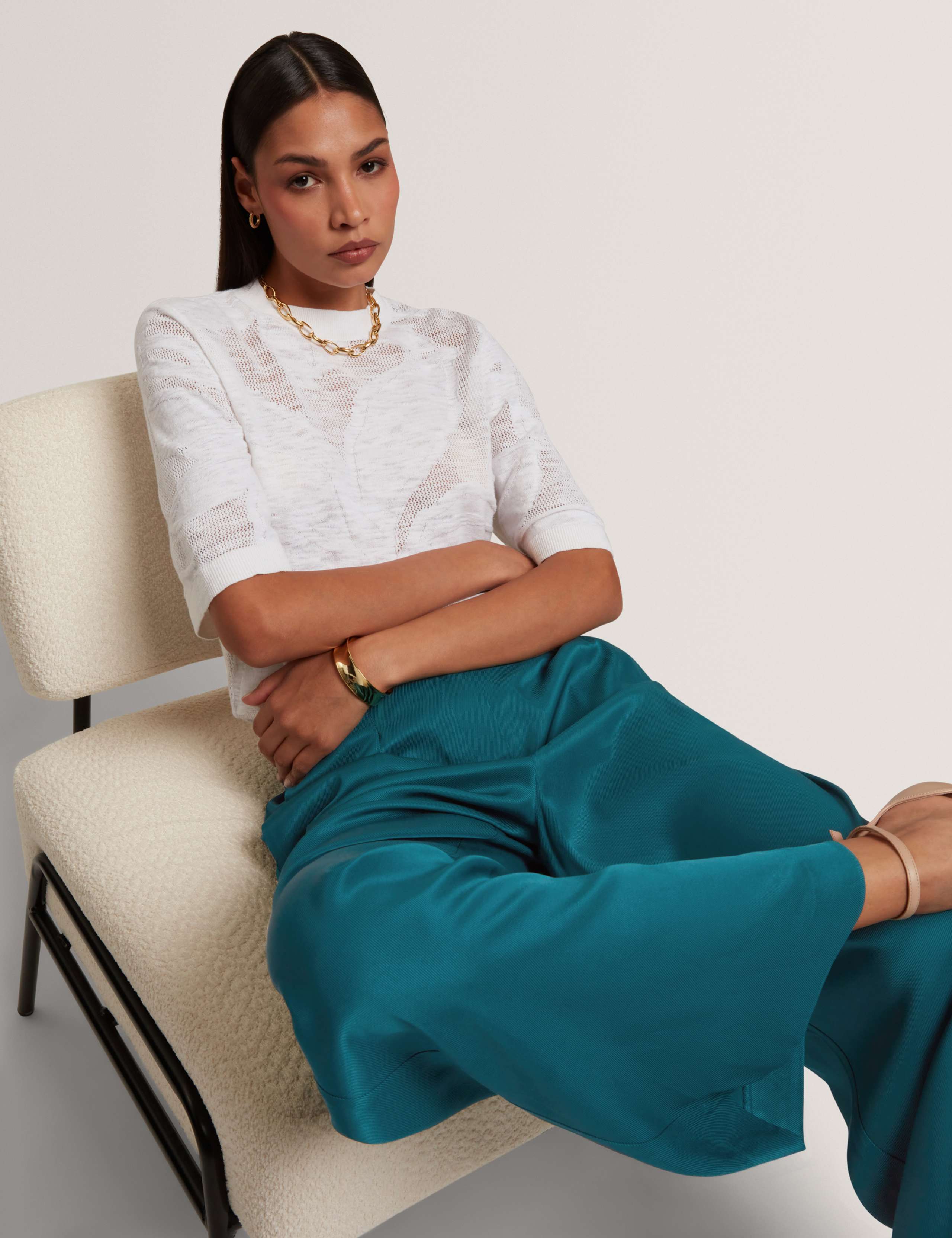 Elasticated Back Straight Leg Trousers 5 of 5