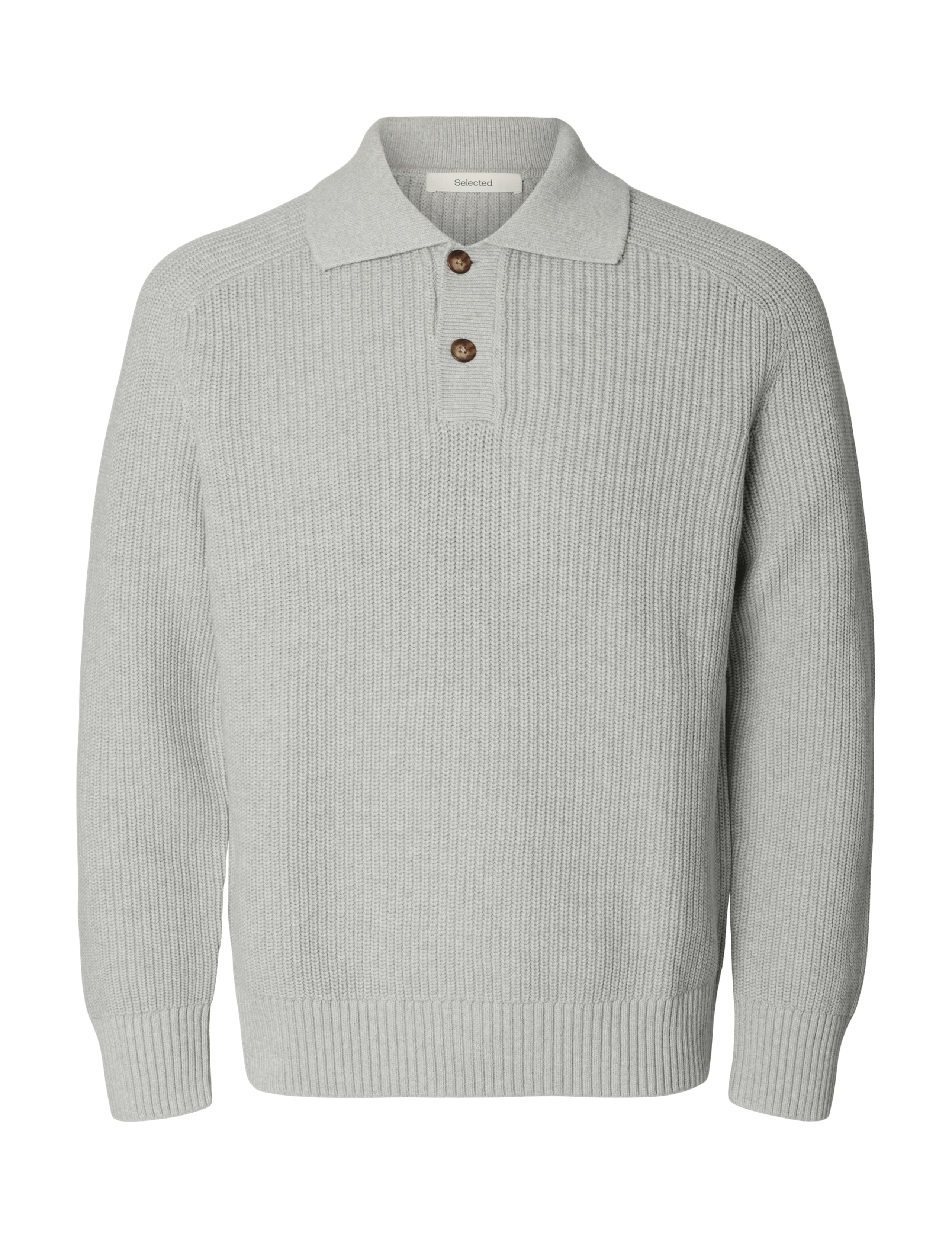 Pure Cotton Ribbed Collared Jumper 5 of 5