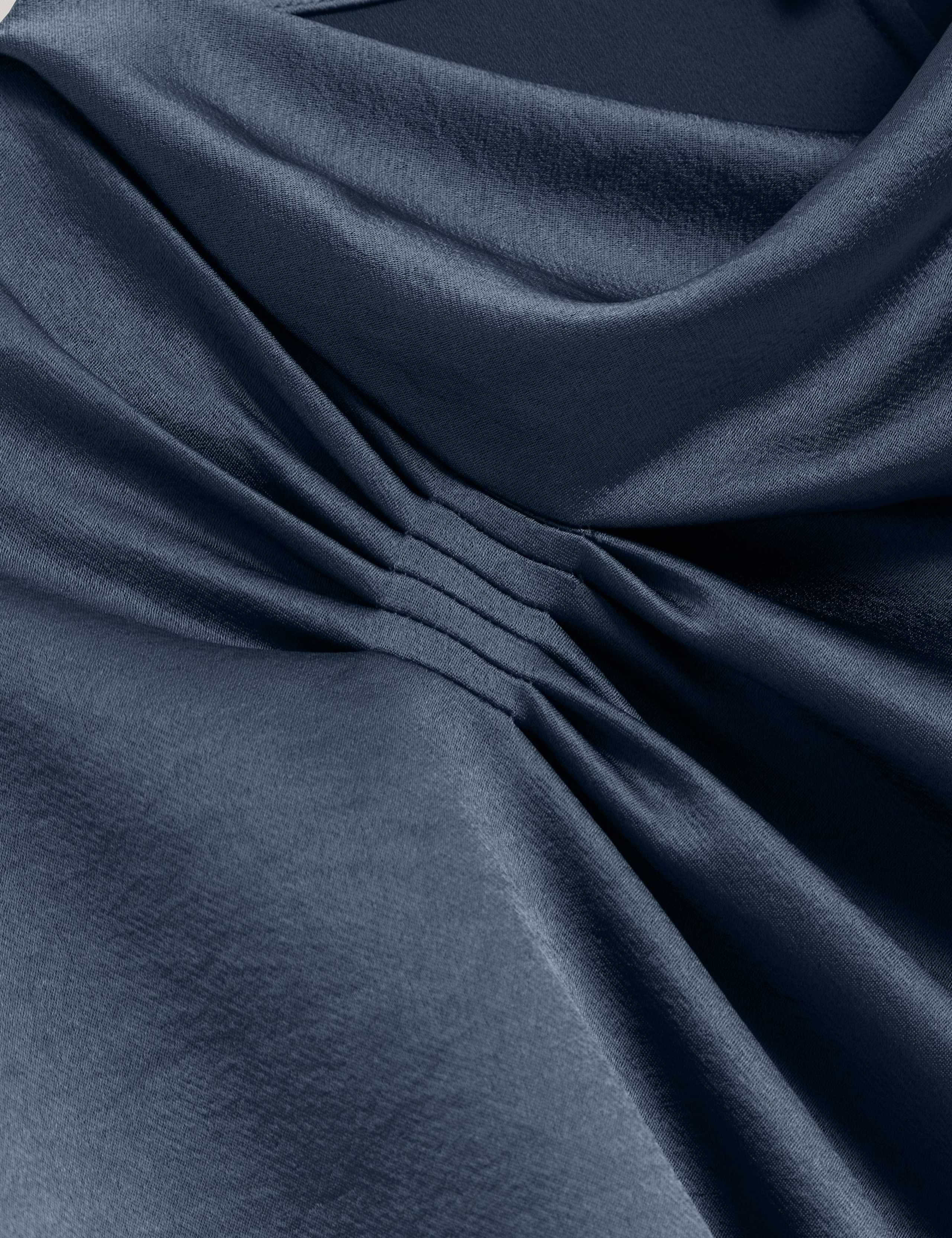 Gathered Shoulder Draped Top 6 of 7