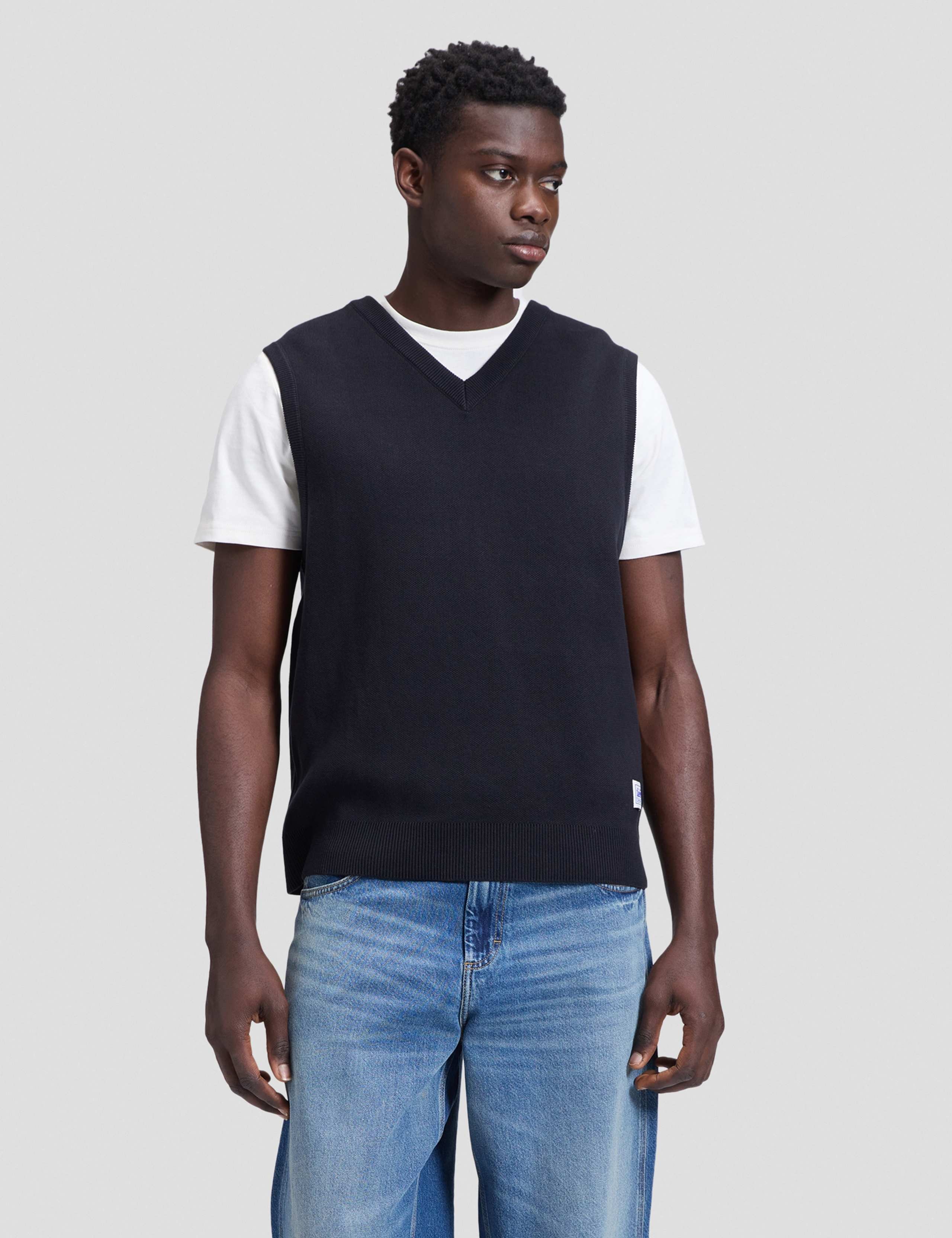 Pure Cotton V-Neck Knitted Vest 4 of 6